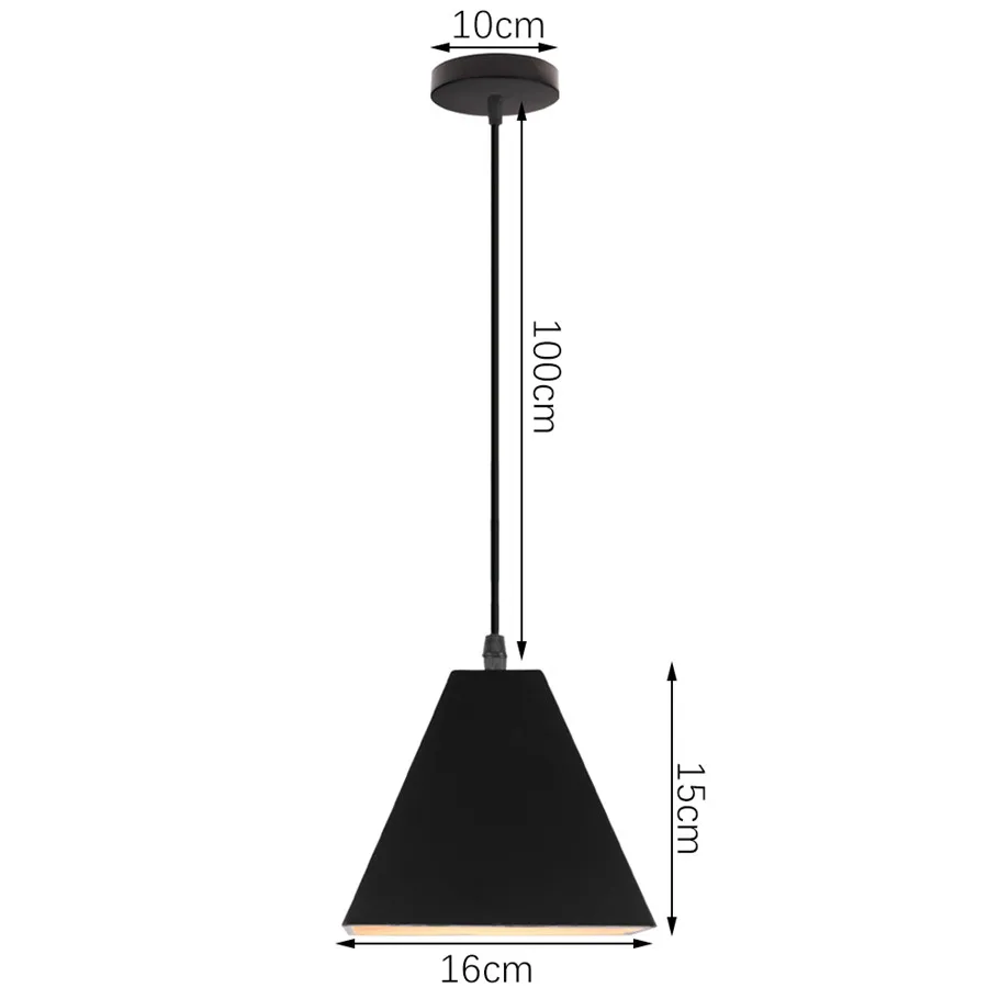 Modern Wood & Aluminum Pendant Ceiling Light E27 Dining Table Kitchen Bedside - Image 8