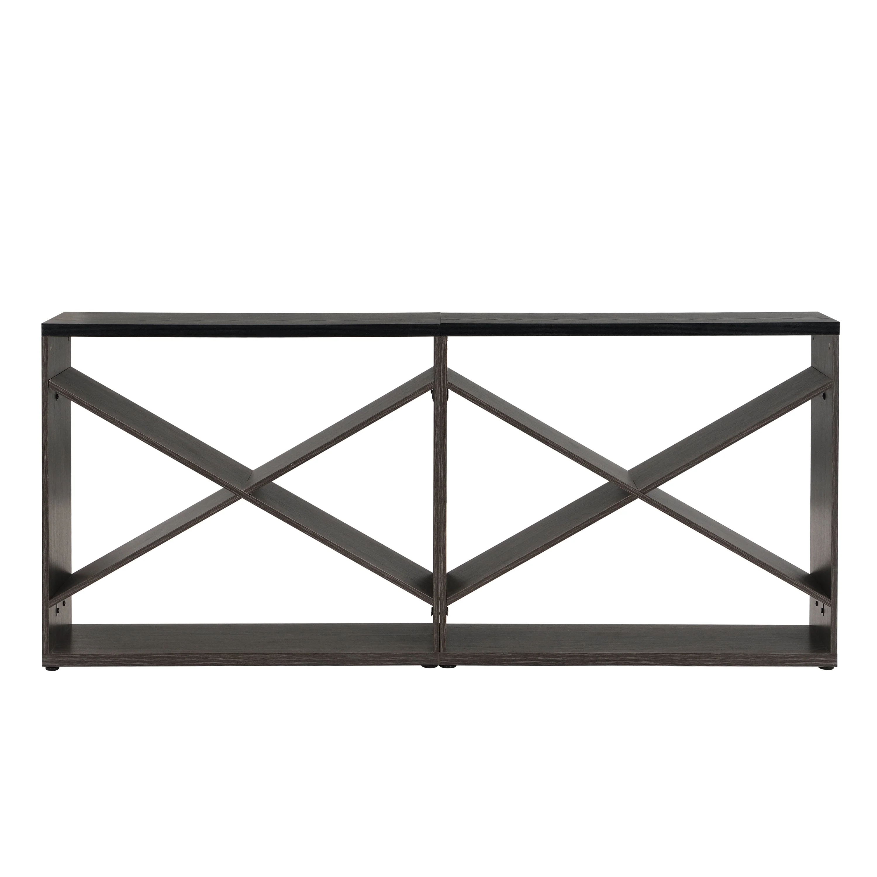 Modern X-Frame Console Table – Elegant Entryway and Office Storage - Image 10