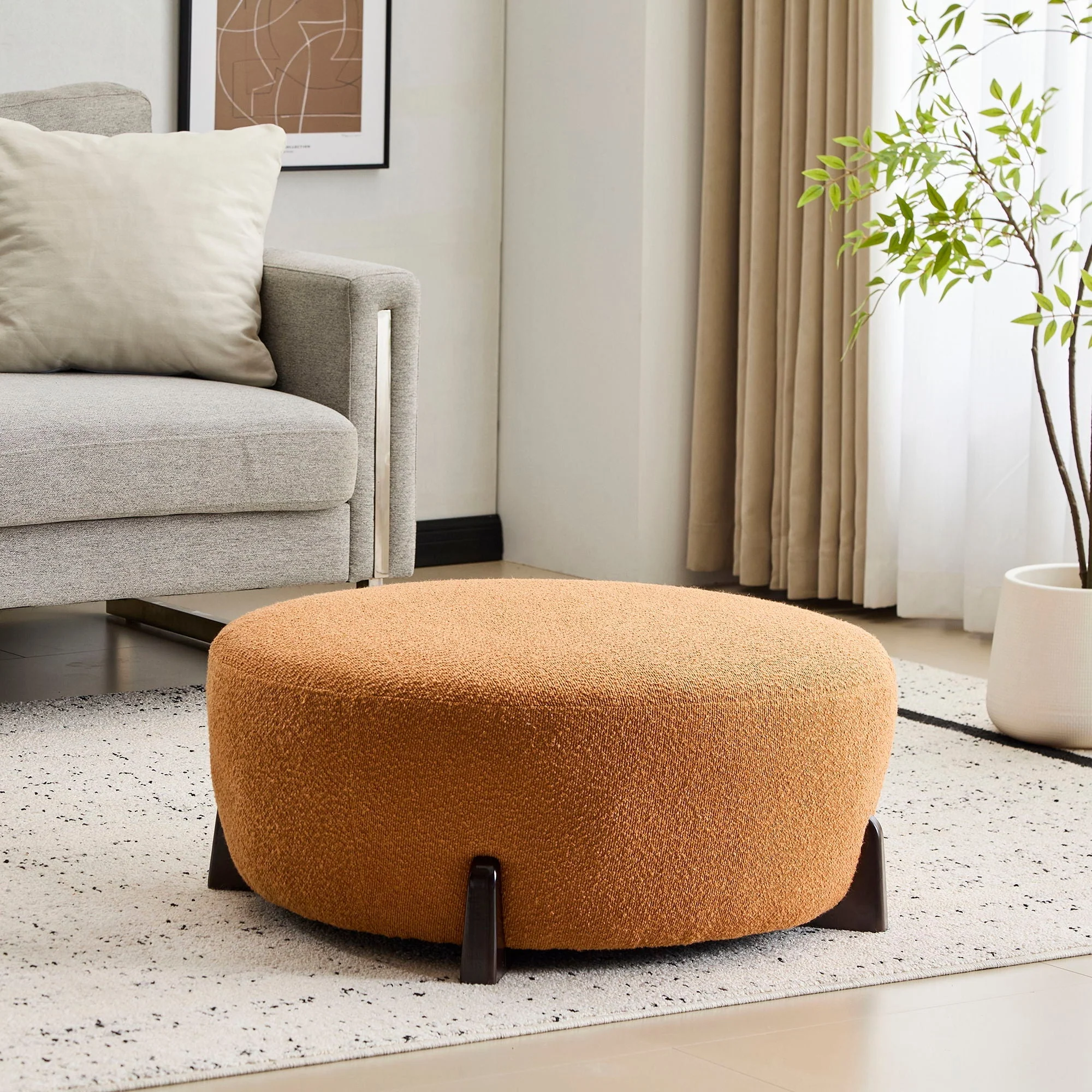 Modish Round Ottoman - Image 3