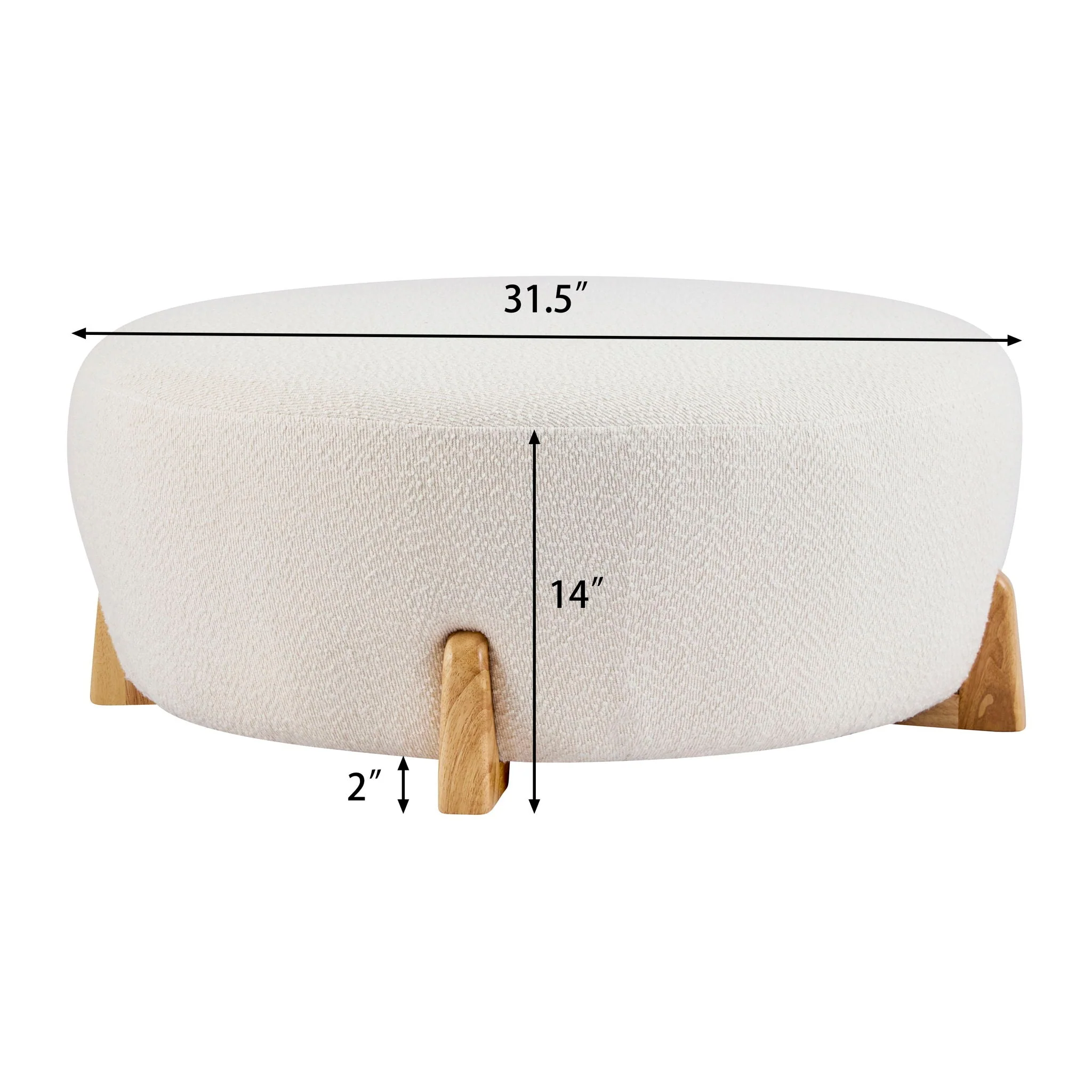 Modish Round Ottoman - Image 6