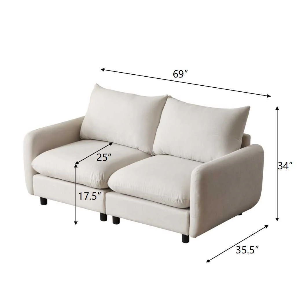 Modular Free Combination Sectional Sofa Couch - Image 8