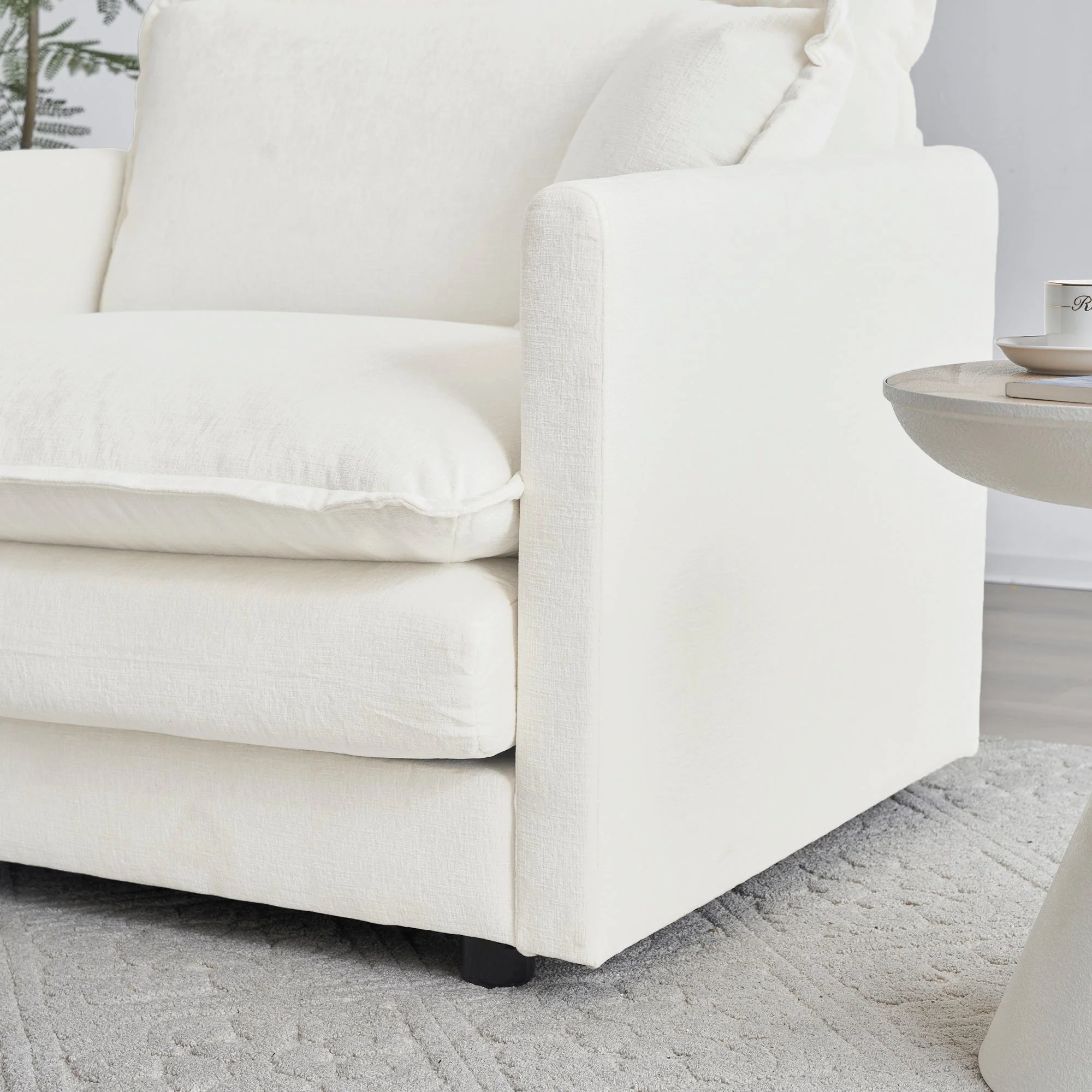 Modular Sectional Sofa for Living Room, U Shaped Couch 5 Seater Convertible with Ottoman - Image 5
