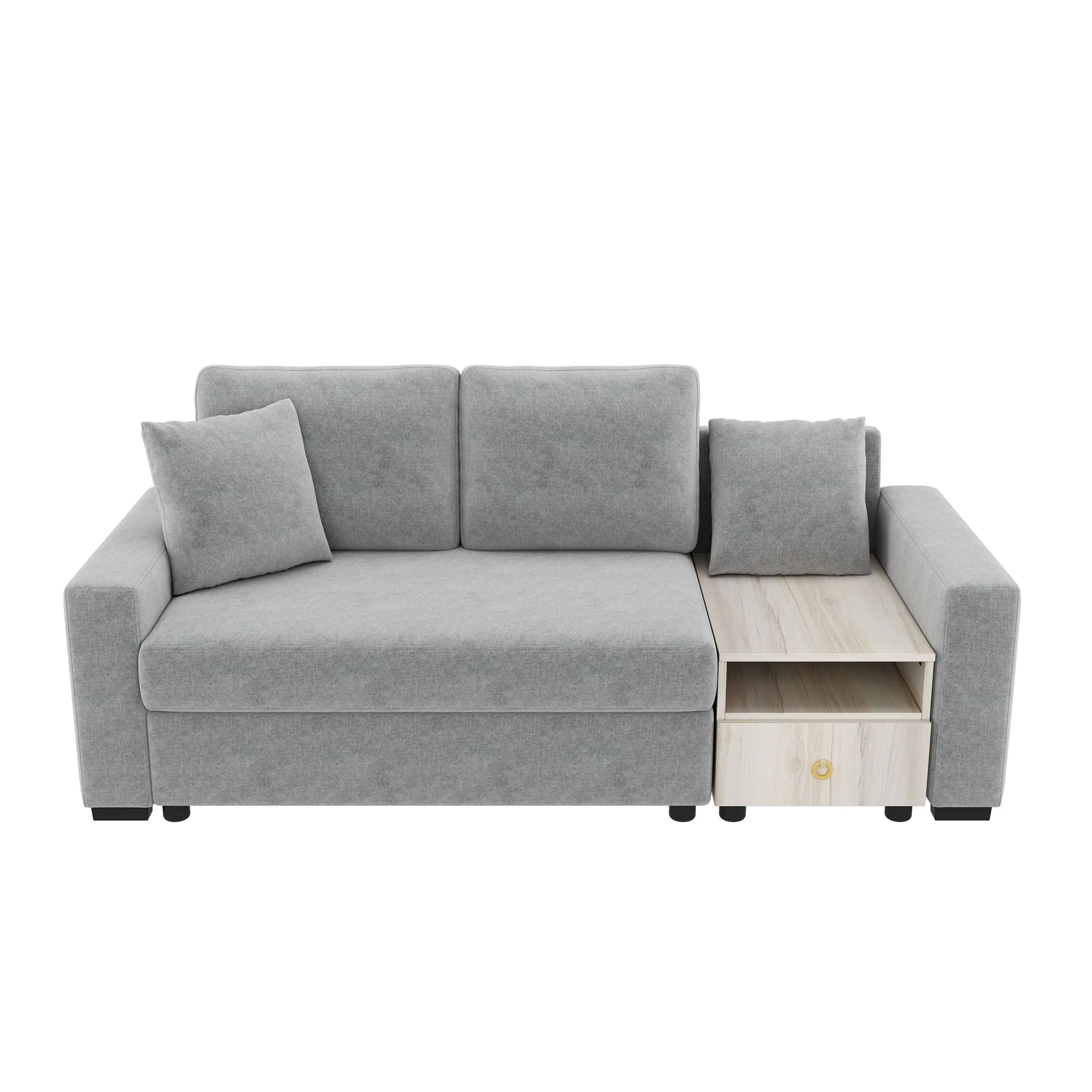 Modular Sofa Couch With Storage Armrest and Center Console - Image 2