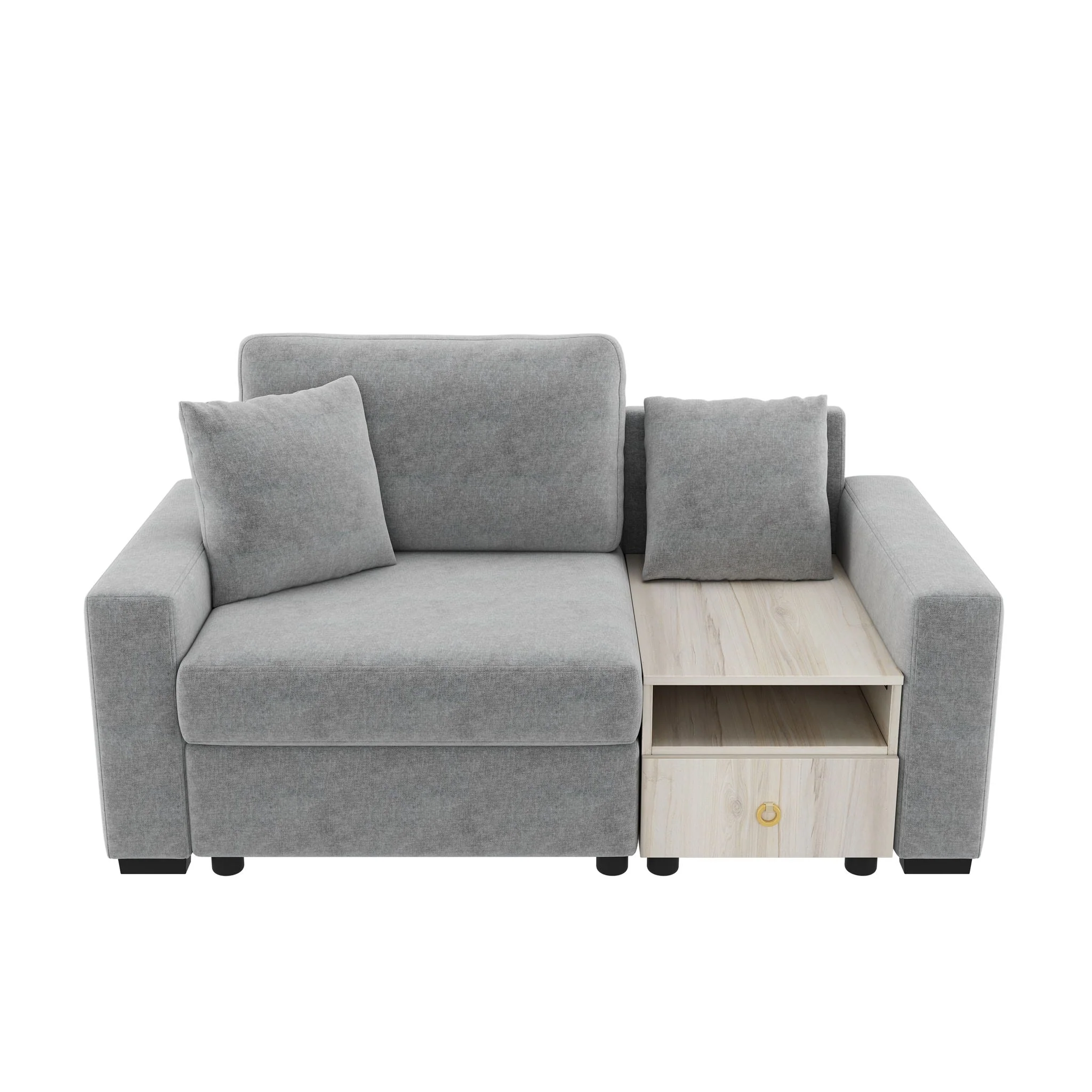Modular Sofa Couch With Storage Armrest and Center Console - Image 7