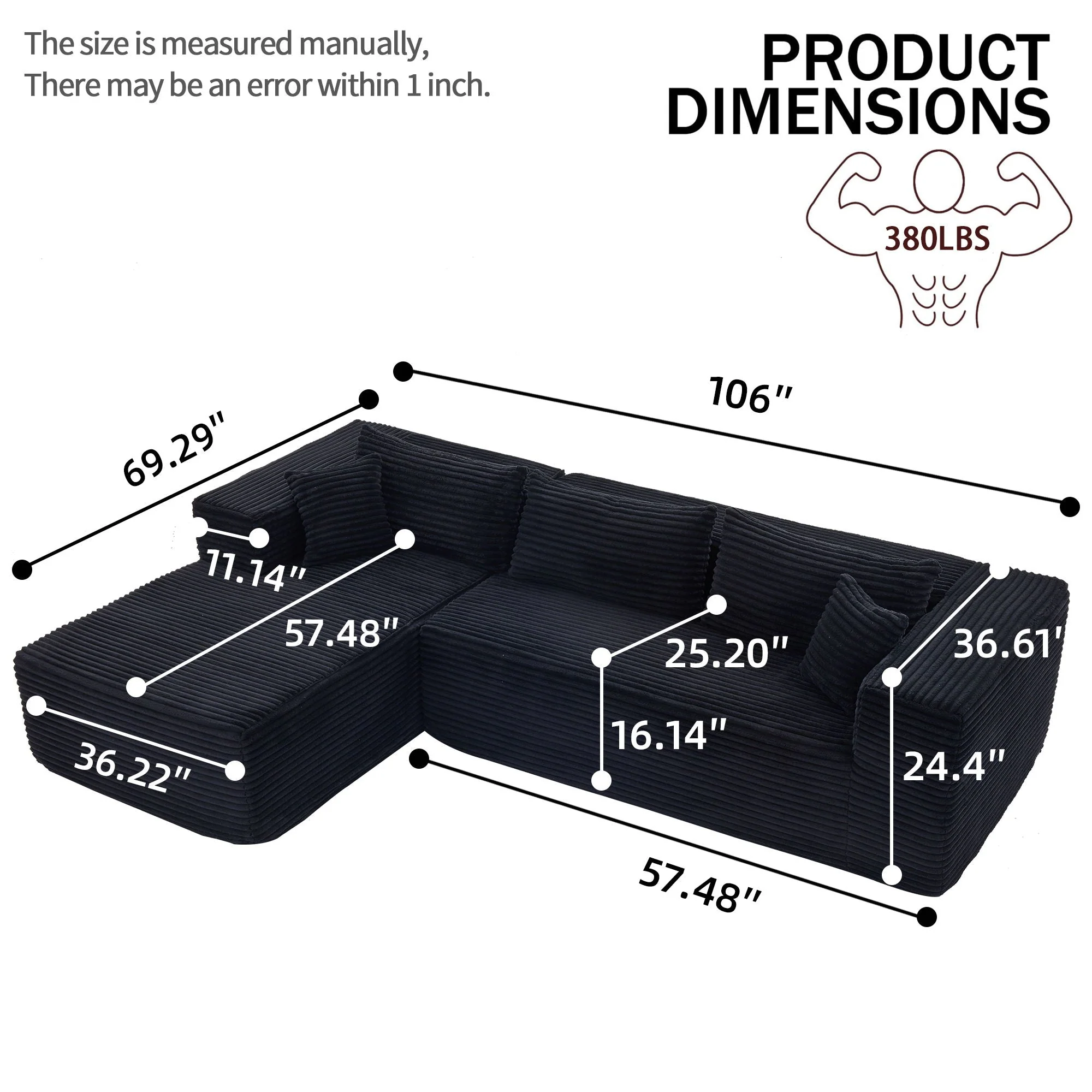 Modular Sofa With Square Legs - Image 6