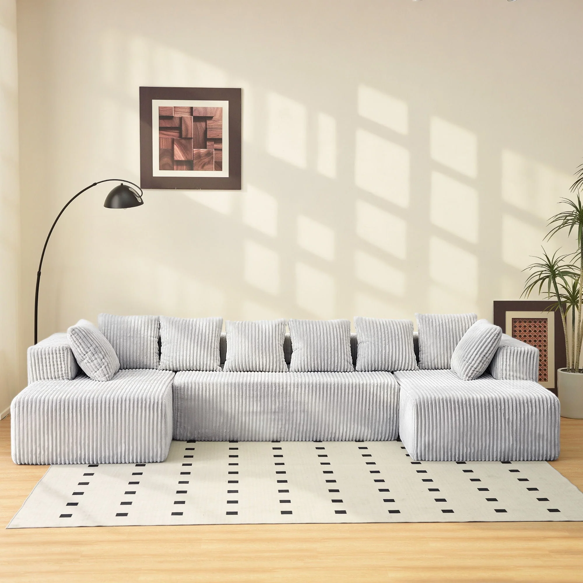Modular U Shaped Sectional Sofa - Image 4
