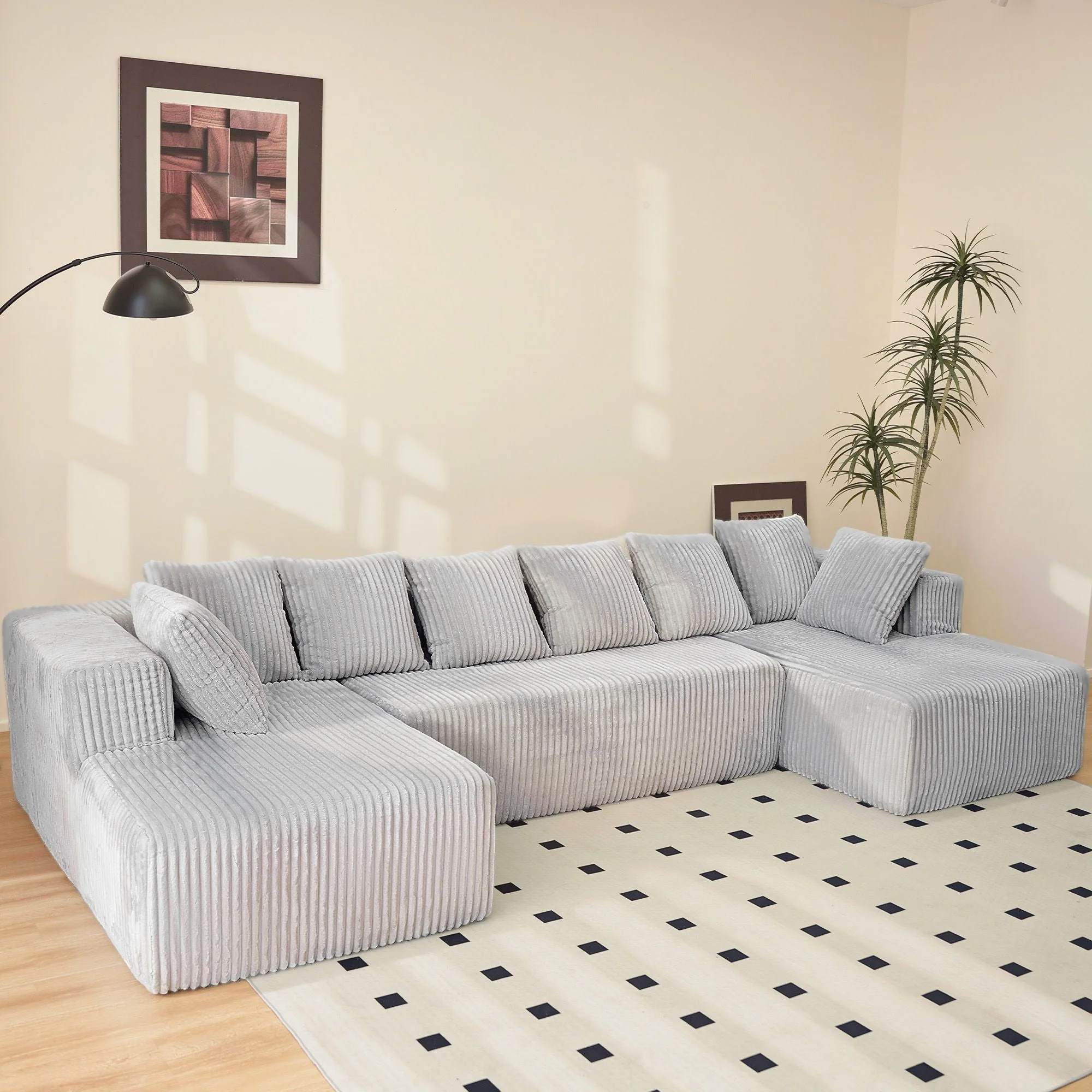 Modular U Shaped Sectional Sofa - Image 5