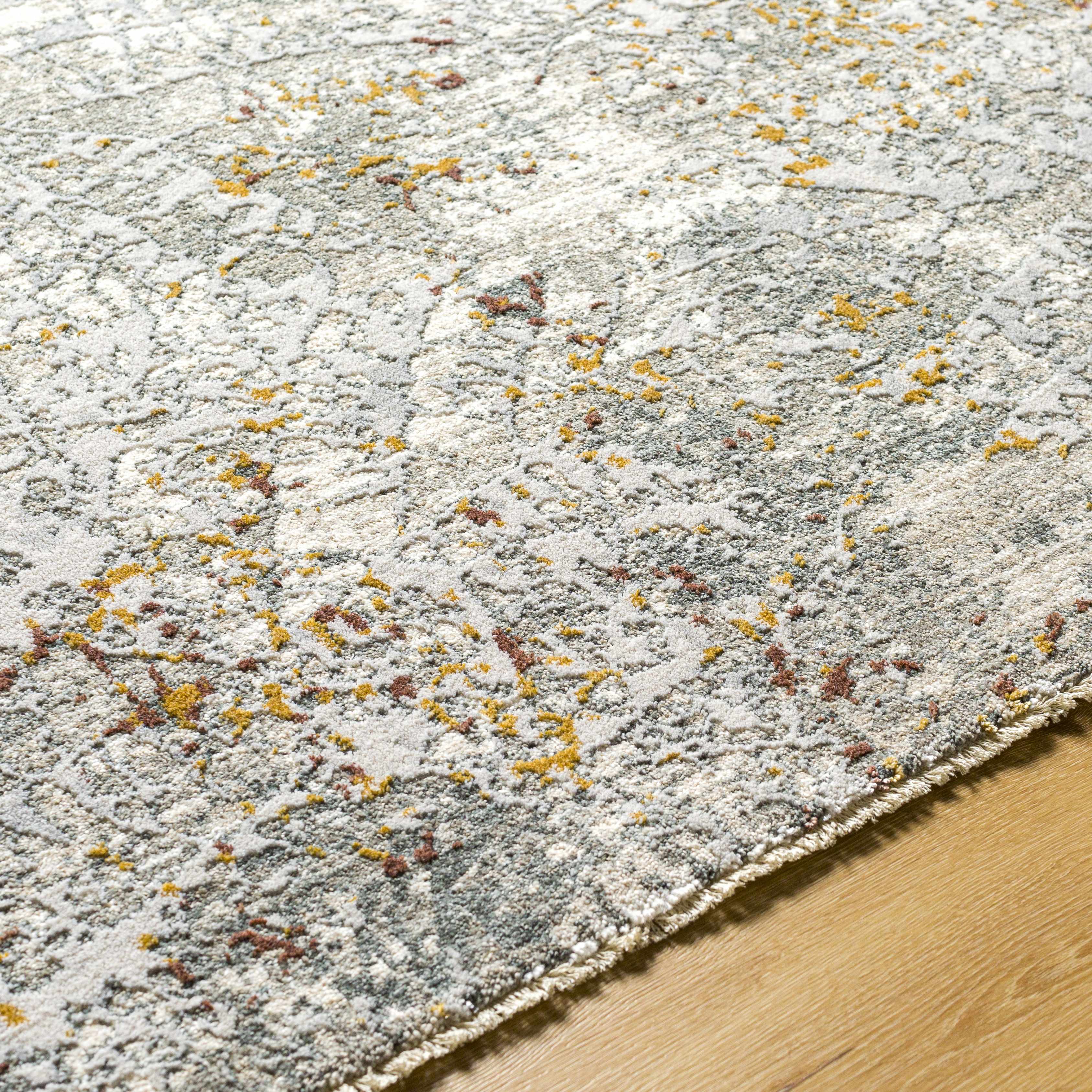 Moke Textured Rug with Fringes - Image 4