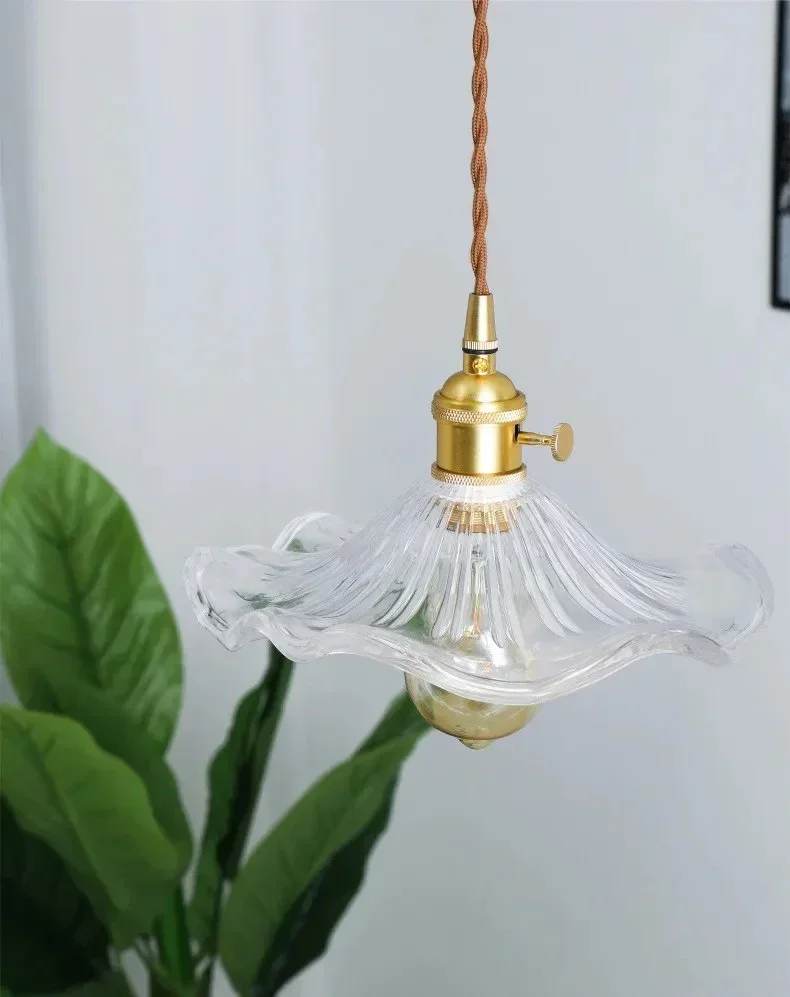 Moktan Sabai Nordic LED Pendant Light – Colorful Glass Copper Hanging Lamp - Image 10