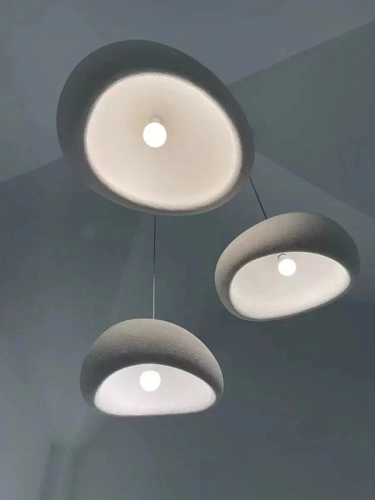 Moktan Sabai Nordic Wabi Sabi LED Chandelier – E27 Pendant Light for Kitchen & Bar - Image 11