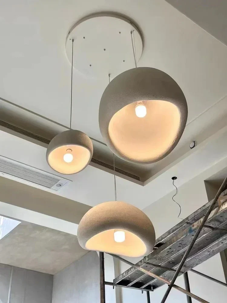 Moktan Sabai Nordic Wabi Sabi LED Chandelier – E27 Pendant Light for Kitchen & Bar - Image 13