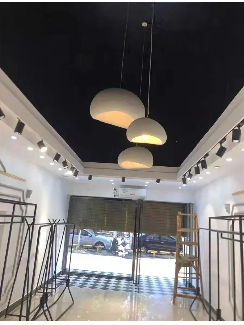 Moktan Sabai Nordic Wabi Sabi LED Chandelier – E27 Pendant Light for Kitchen & Bar - Image 28