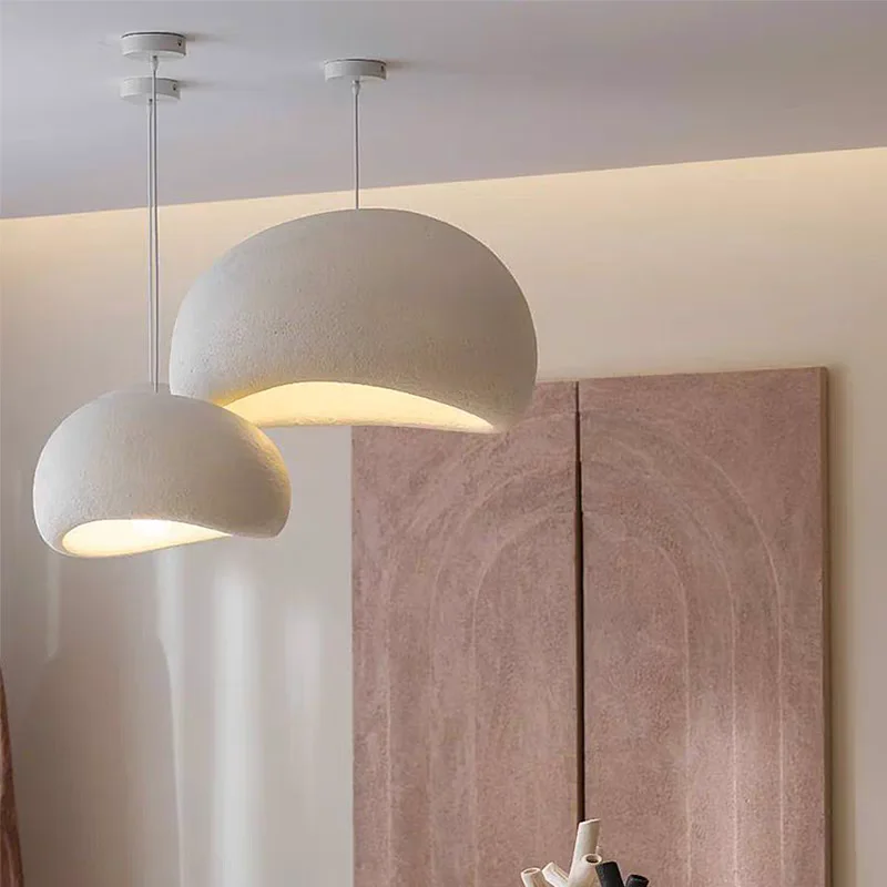 Moktan Sabai Nordic Wabi Sabi LED Chandelier – E27 Pendant Light for Kitchen & Bar - Image 4
