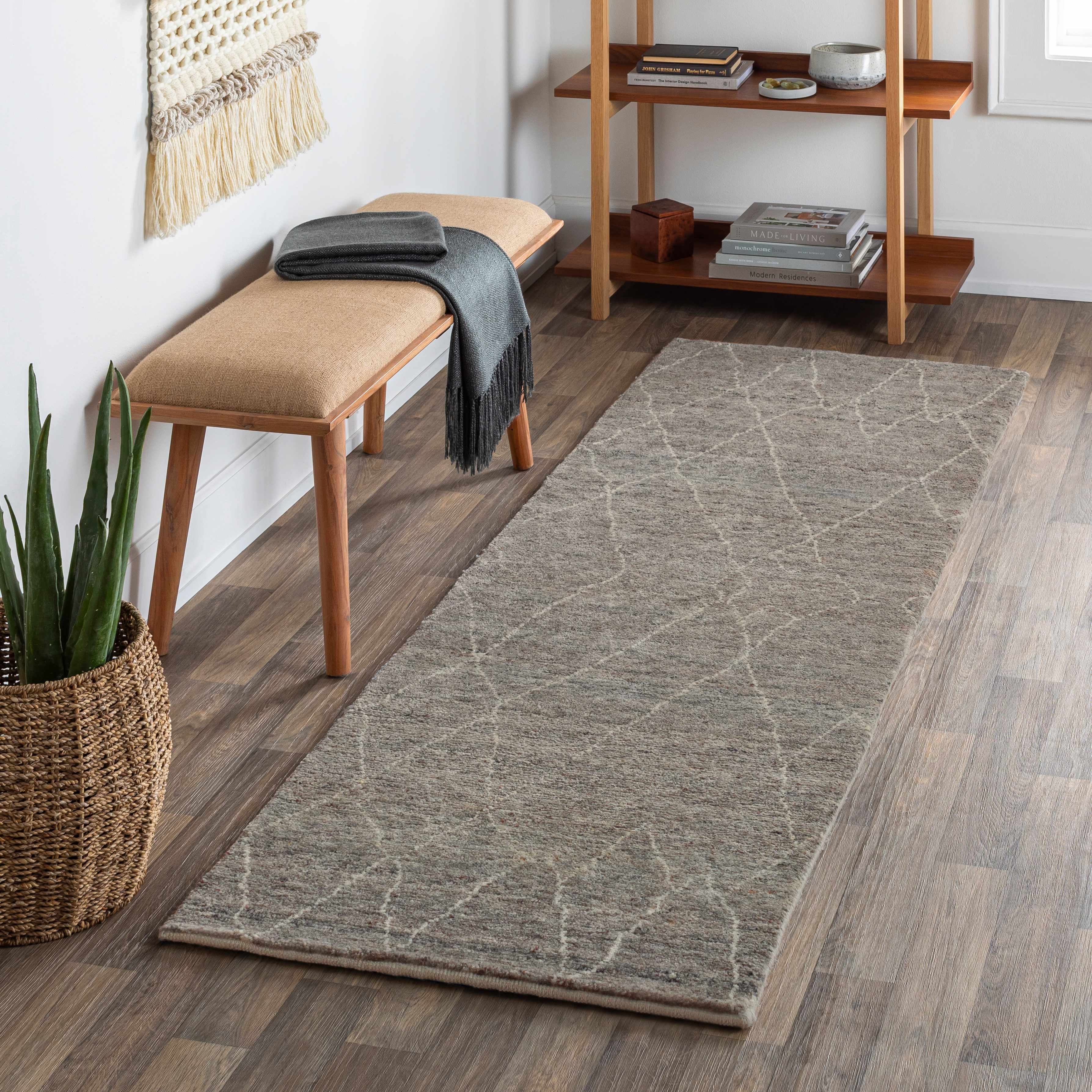 Molugan Gray Premium Wool Rug - Clearance - Image 2