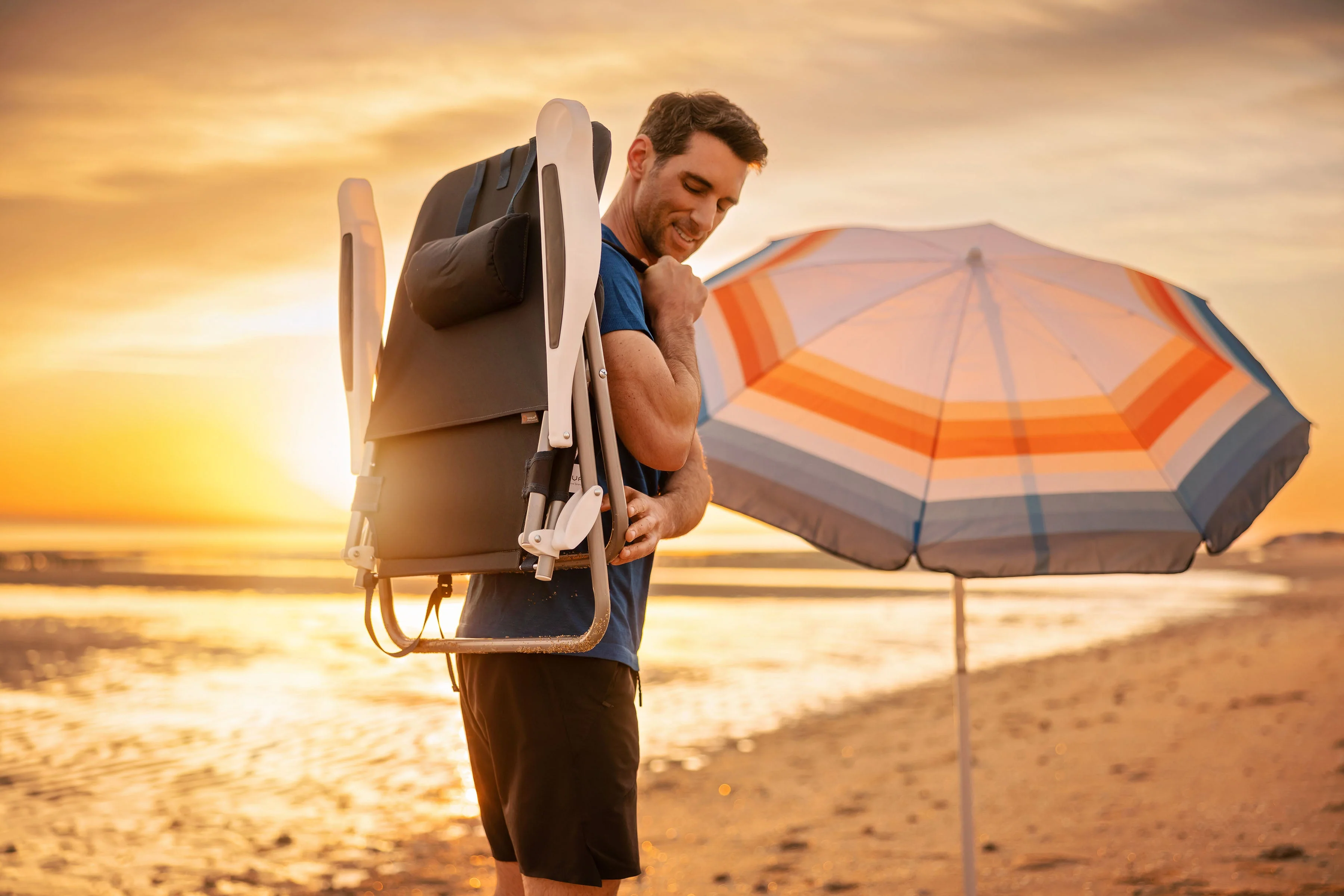 Monaco Reclining Beach Backpack Chair - Image 10