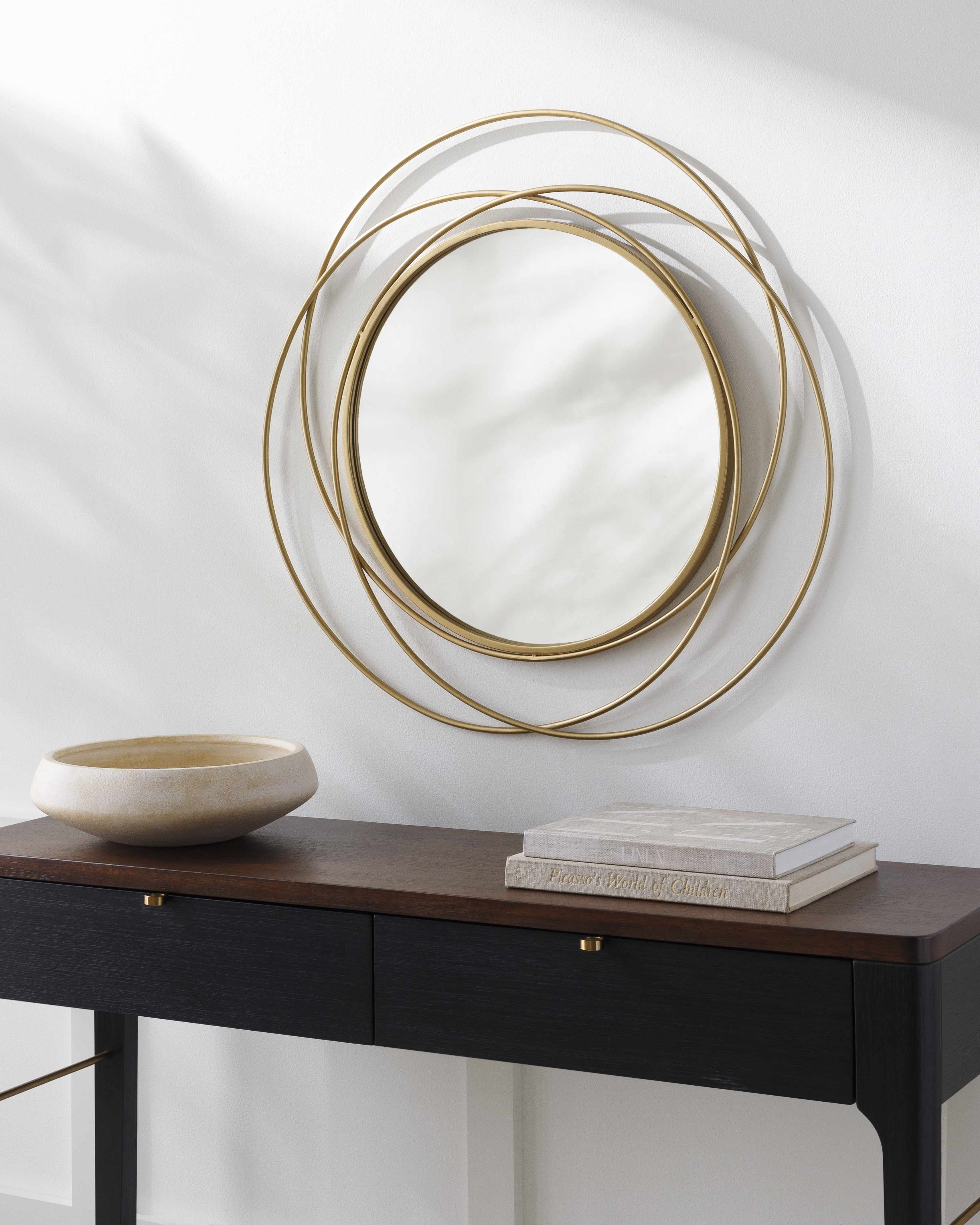 Monamon Round Rattan Mirror - Image 10
