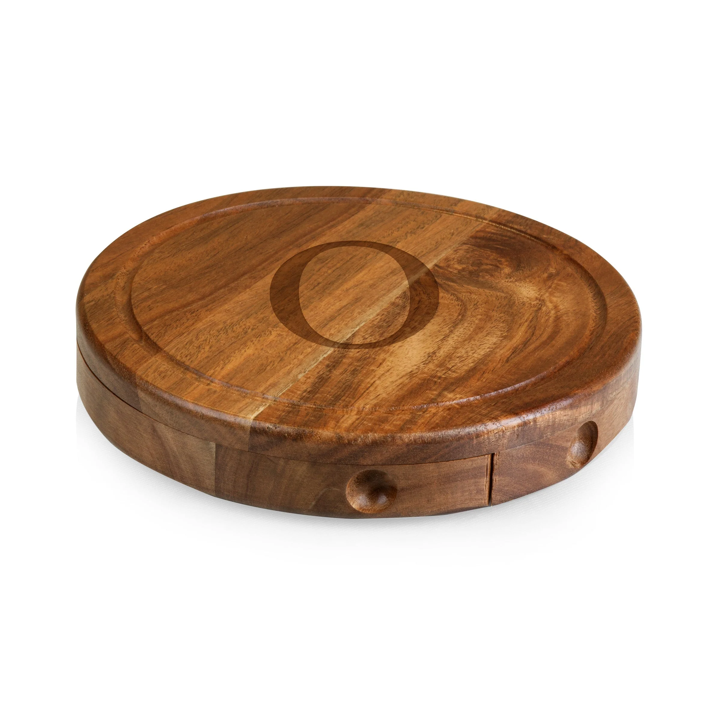 Monogram - Acacia Brie Cheese Cutting Board & Tools Set - Image 39