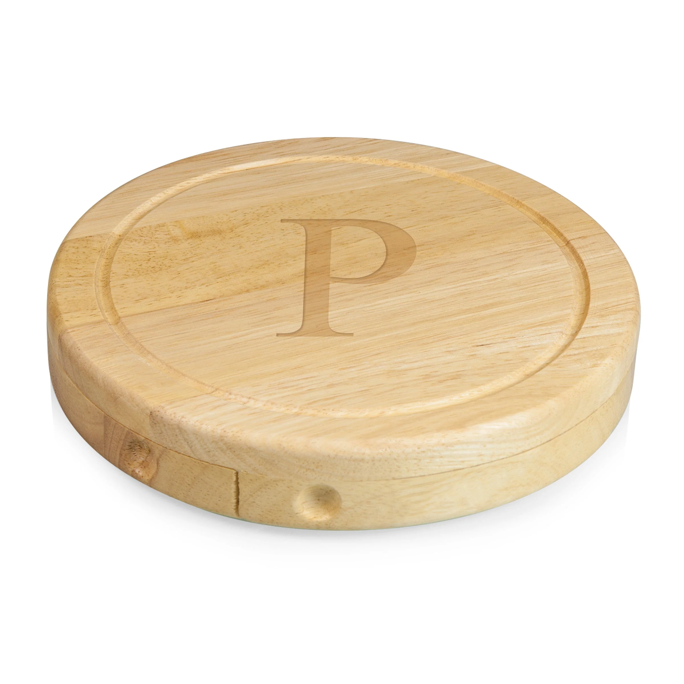 Monogram - Parawood Brie Cheese Cutting Board & Tools Set - Image 47