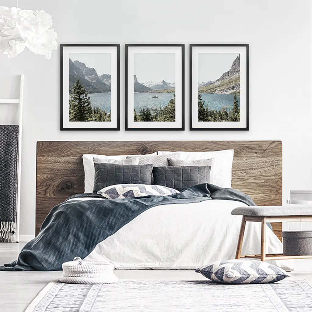 Montana Glacier National Park. Mountain Lake. Travel Wall Art - Image 3
