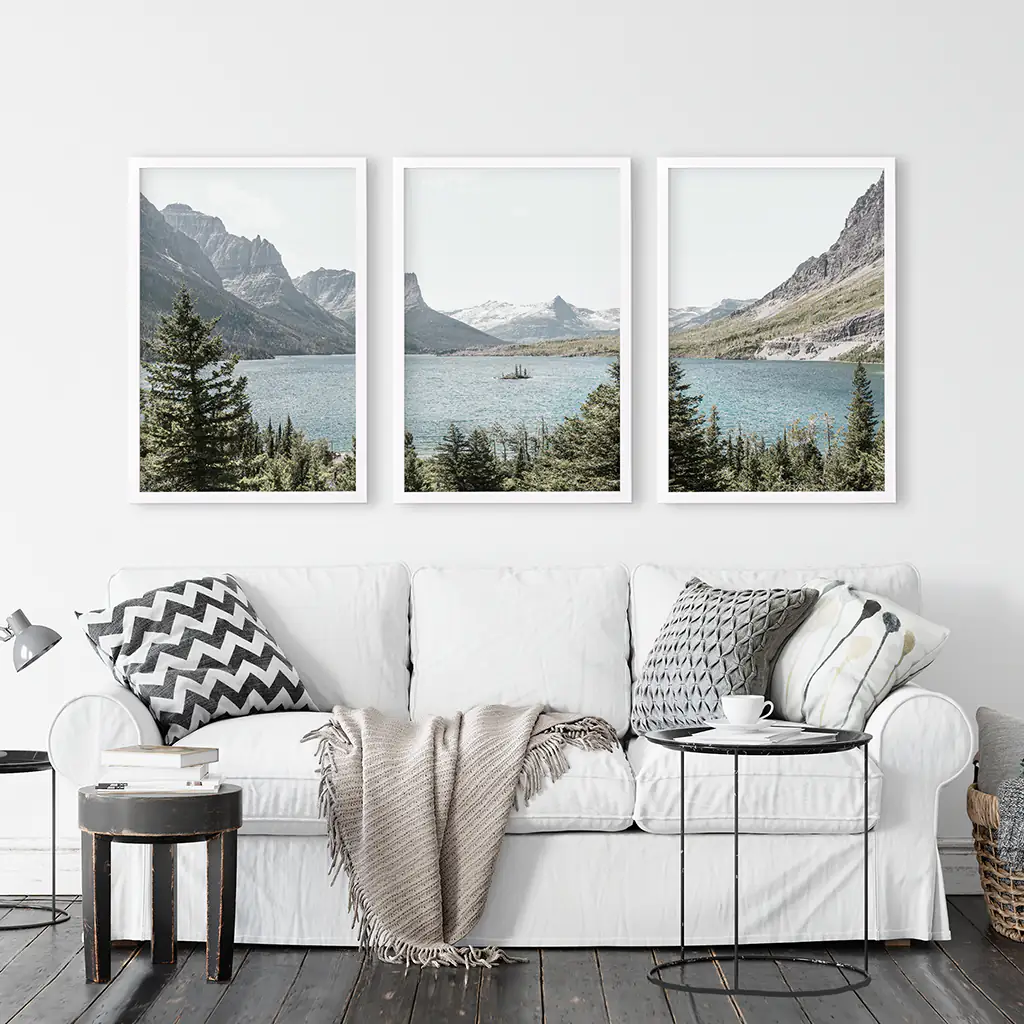 Montana Glacier National Park. Mountain Lake. Travel Wall Art - Image 4