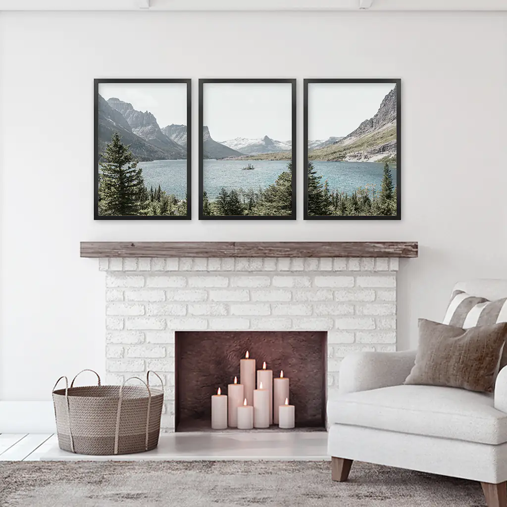 Montana Glacier National Park. Mountain Lake. Travel Wall Art - Image 5