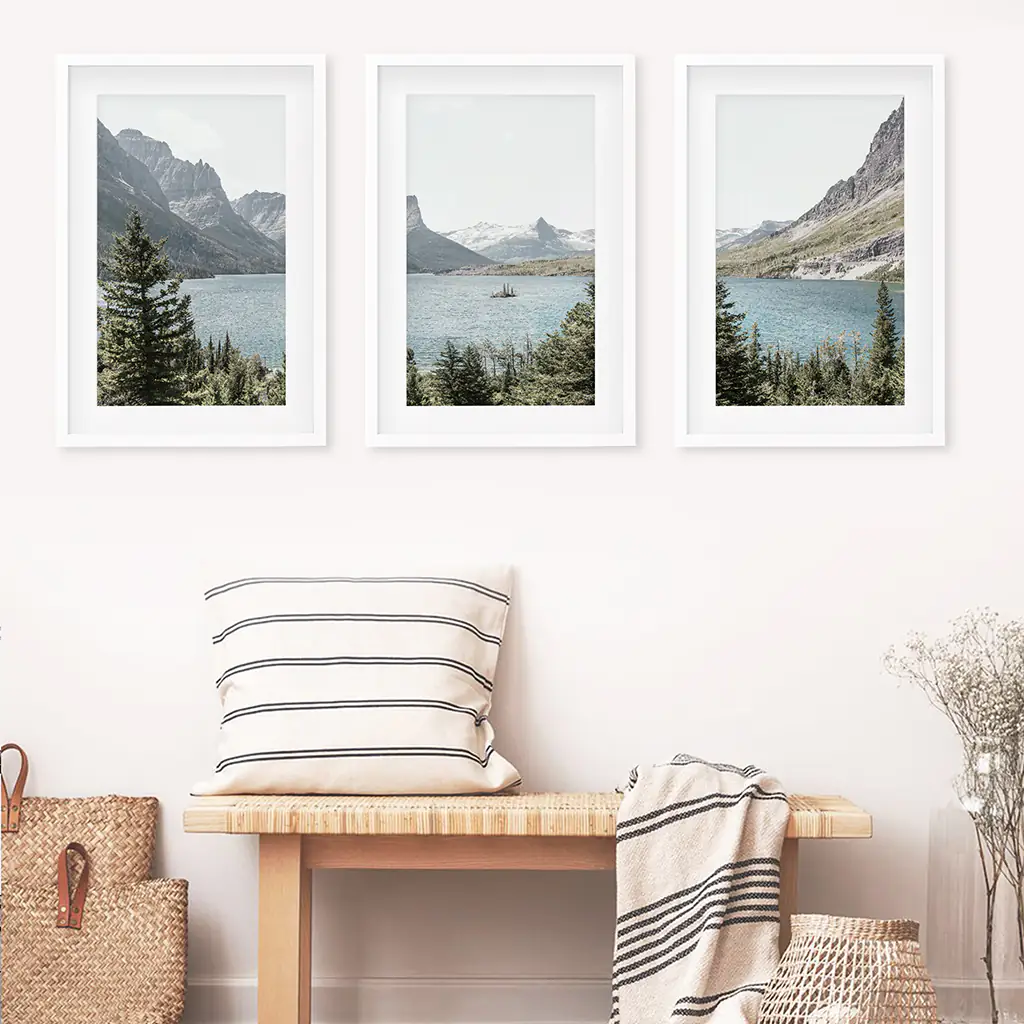 Montana Glacier National Park. Mountain Lake. Travel Wall Art - Image 6