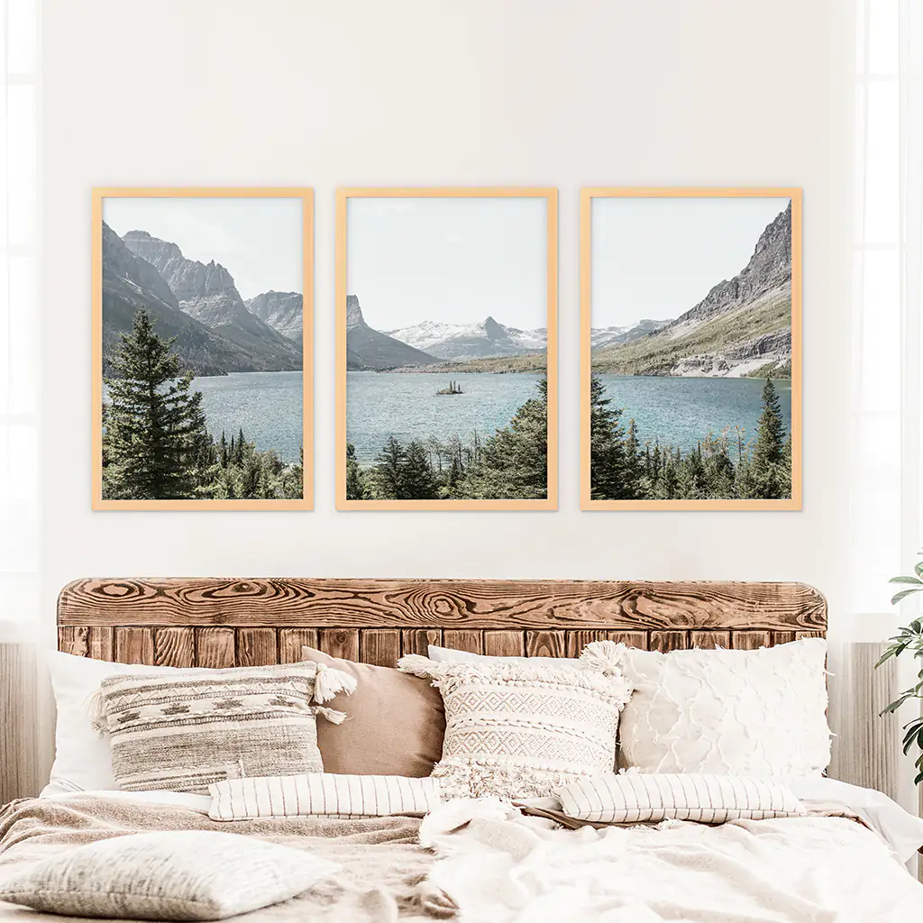 Montana Glacier National Park. Mountain Lake. Travel Wall Art - Image 8