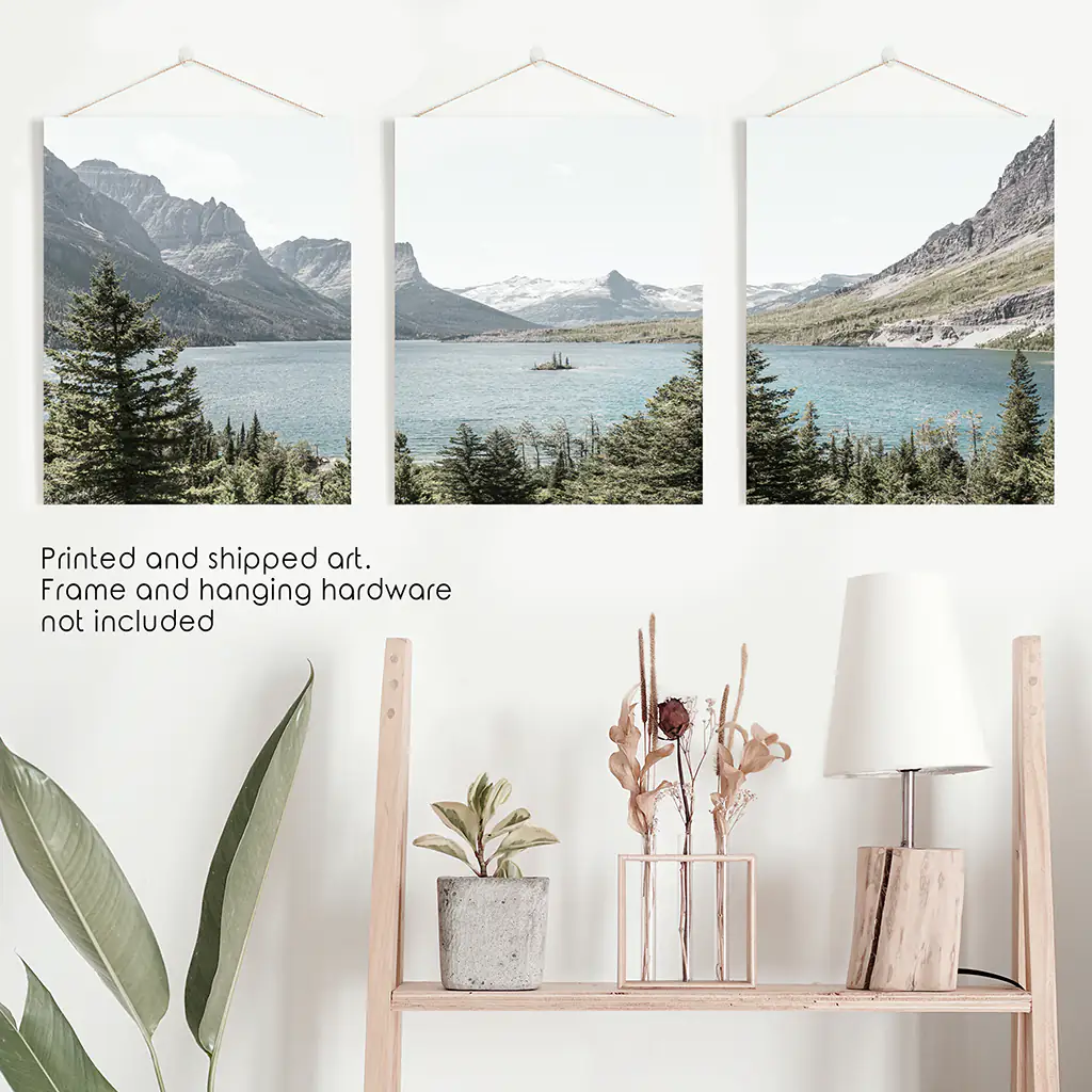 Montana Glacier National Park. Mountain Lake. Travel Wall Art - Image 9