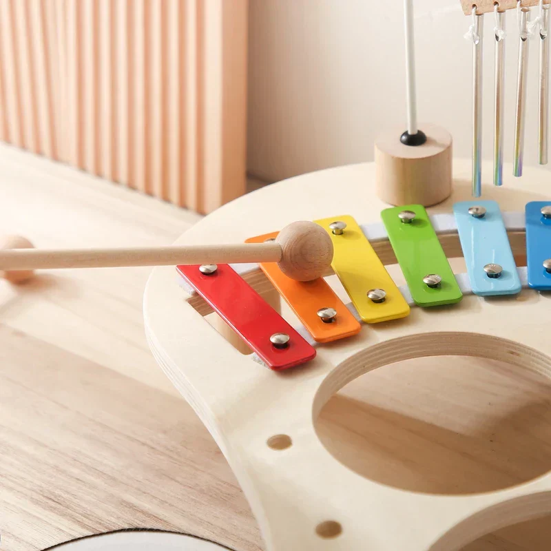 Montessori Baby Music Table Wooden Xylophone Educational Toy Gift - Image 7
