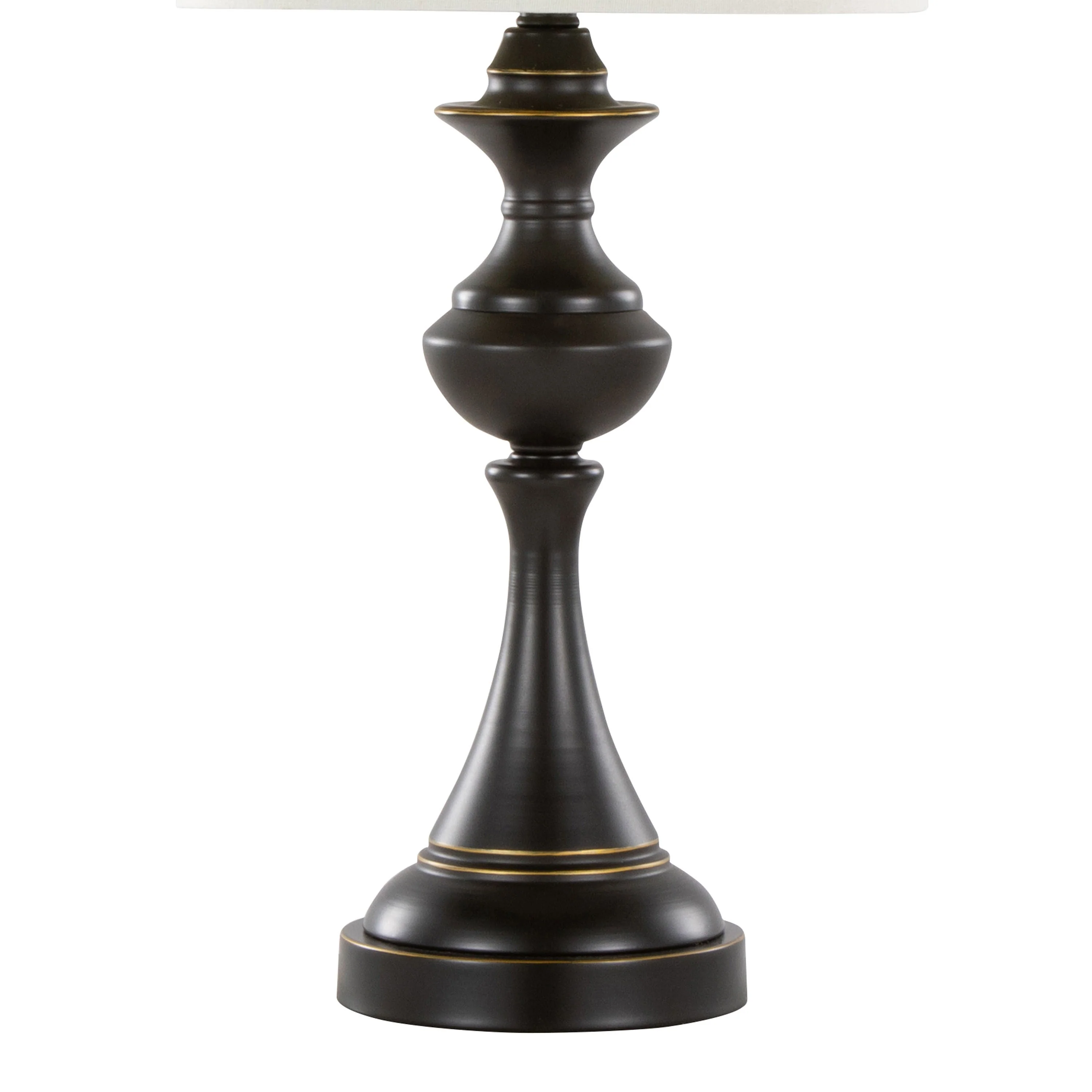 Montgomery 29" Contemporary Metal Table Lamp Set of 2 in Oil Rubbed Bronze - Image 4