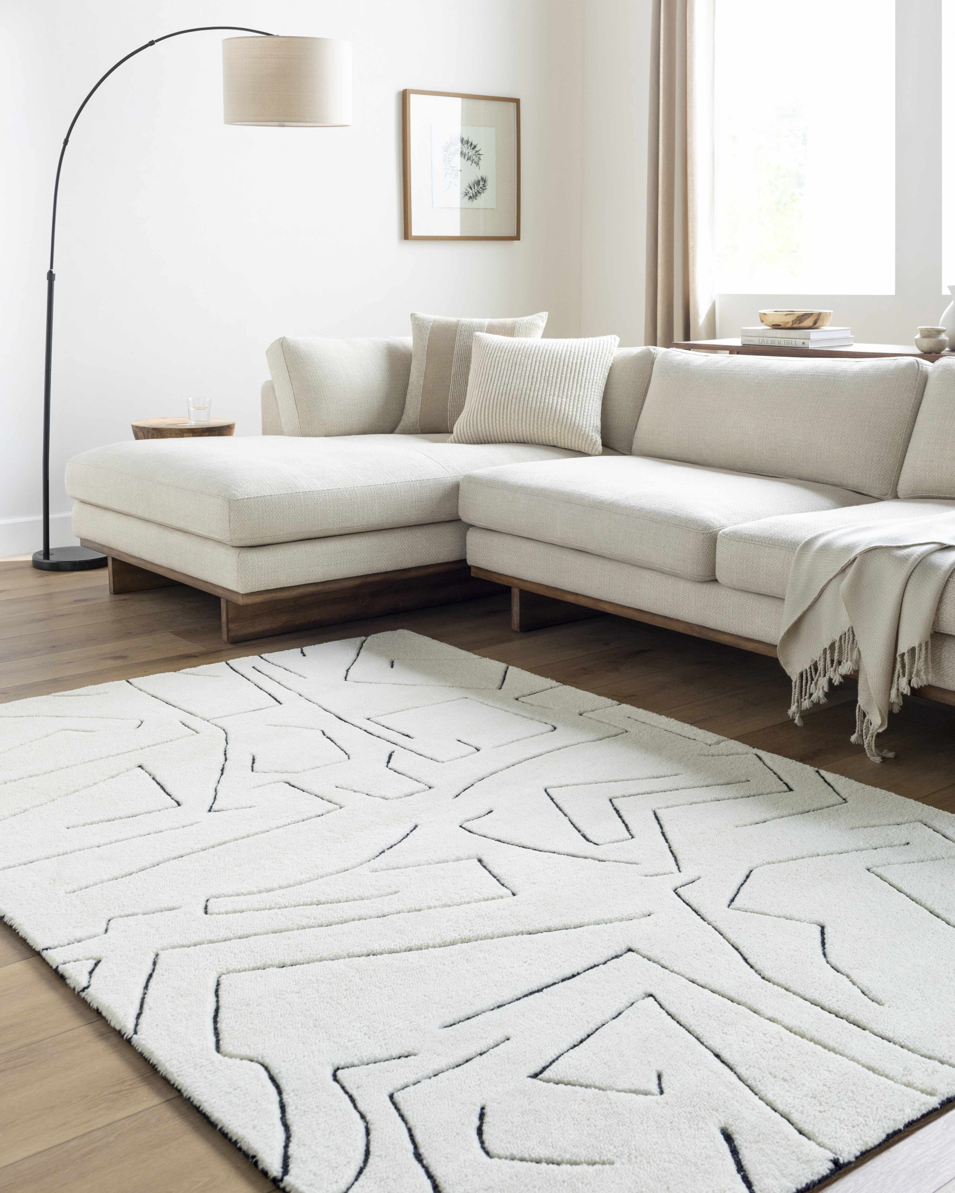 Mony Rose Cream Area Rug - Clearance - Image 8