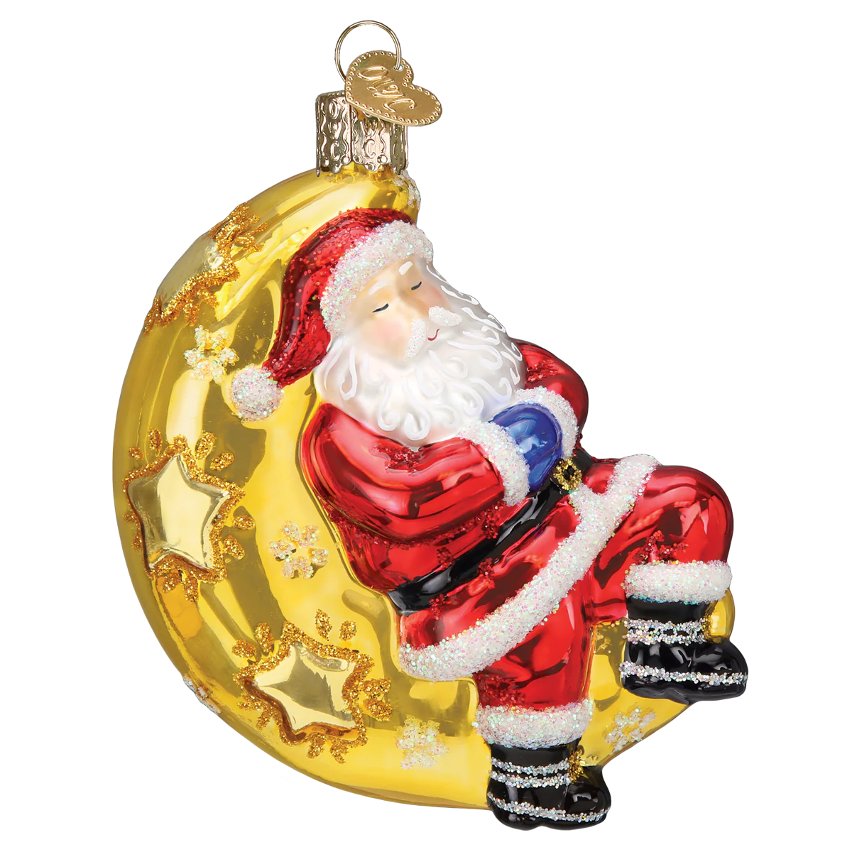 Moonlight Santa Ornament - Image 3