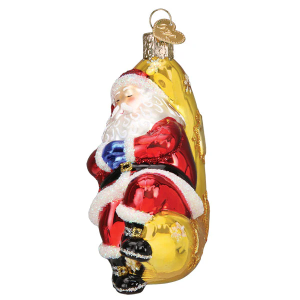 Moonlight Santa Ornament - Image 5