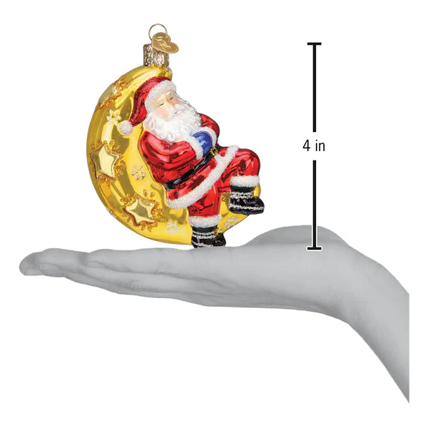 Moonlight Santa Ornament - Image 6