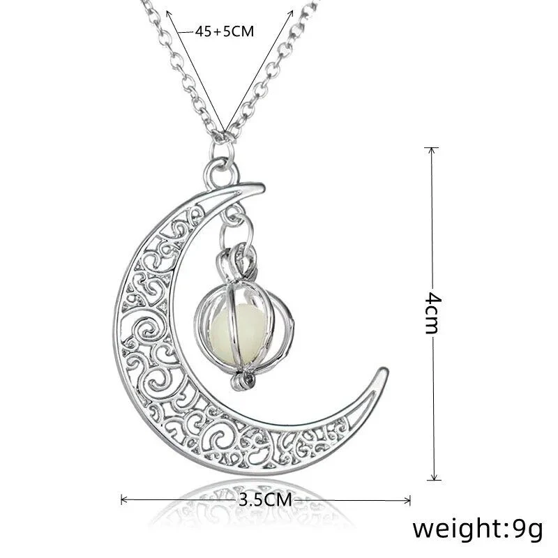 Moonstone Pendant Necklace Stainless Steel Moonstone Jewelry Women Gift - Image 5