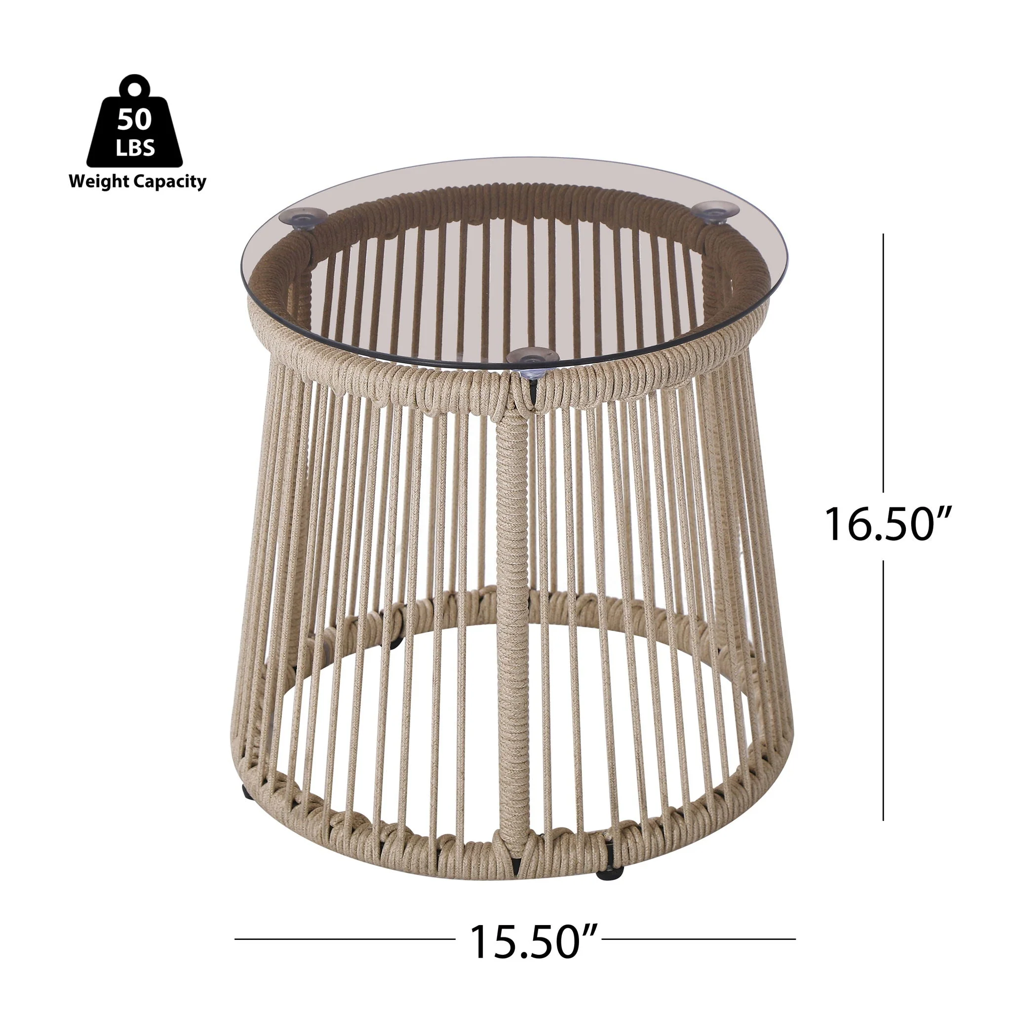 Moonstone - Side Table - Light Brown - Image 2