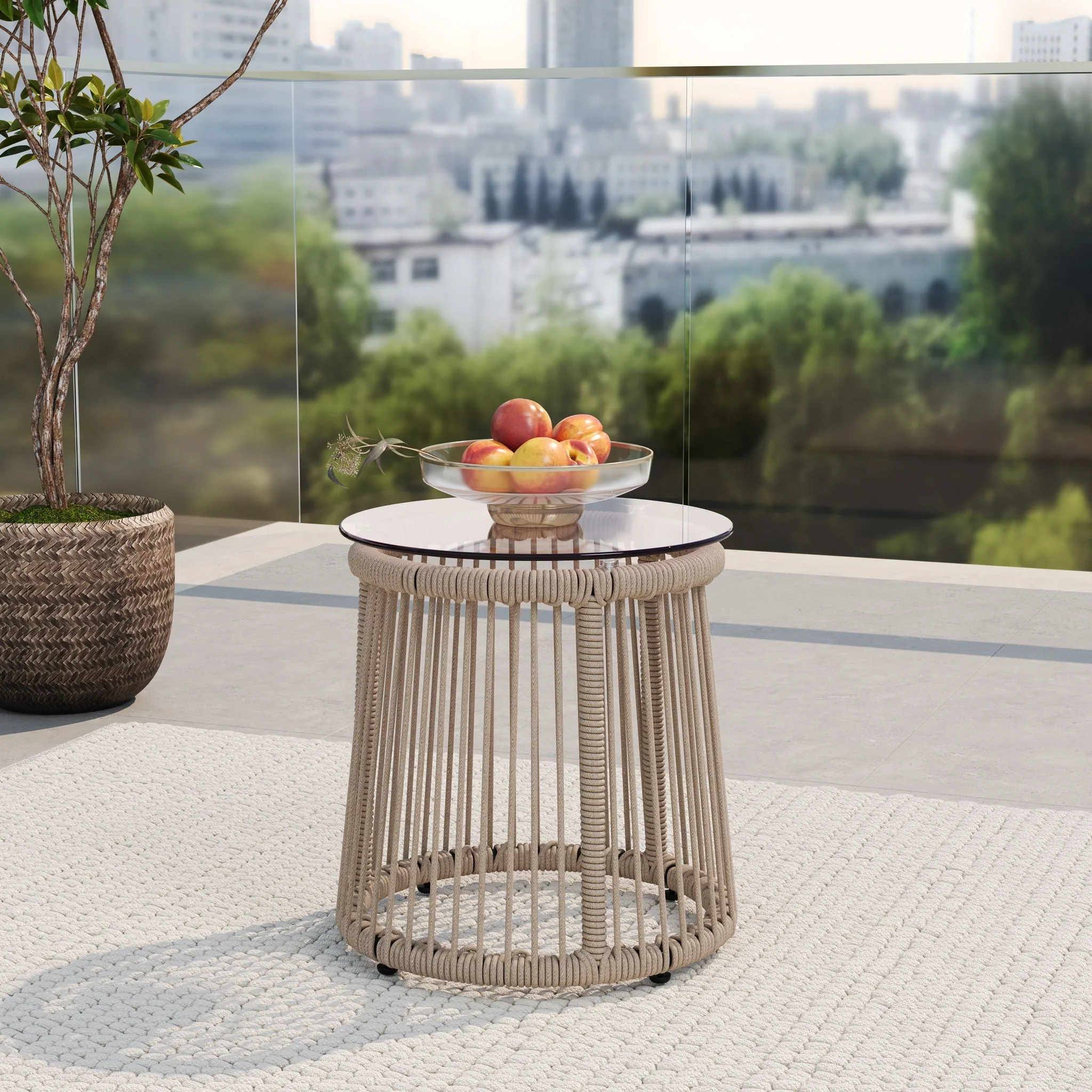 Moonstone - Side Table - Light Brown - Image 4