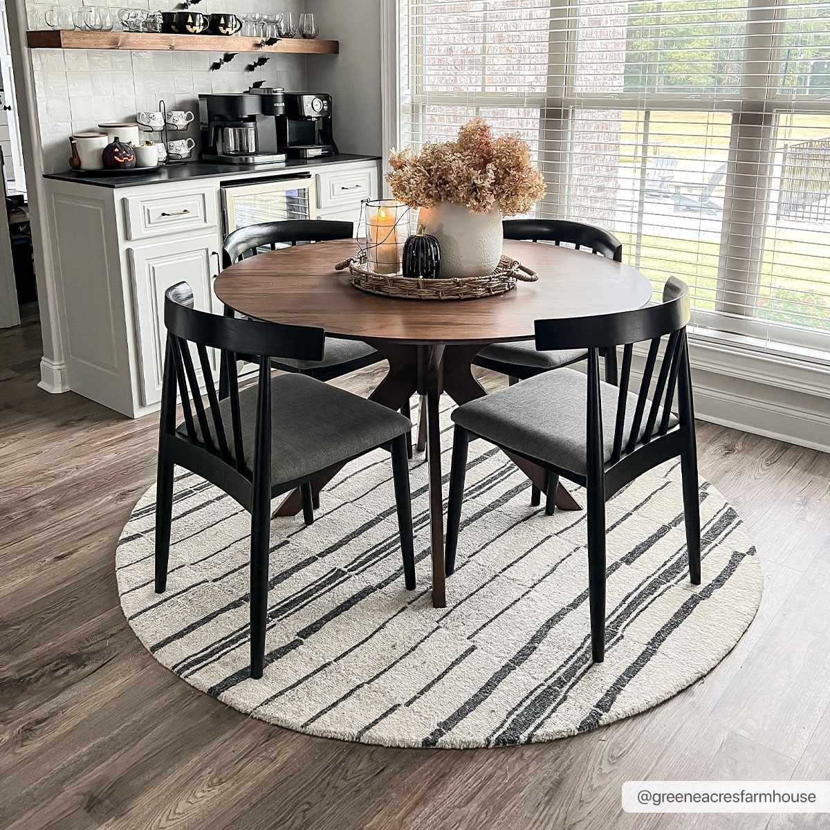 Moorebank Black Striped Wool Rug - Image 3