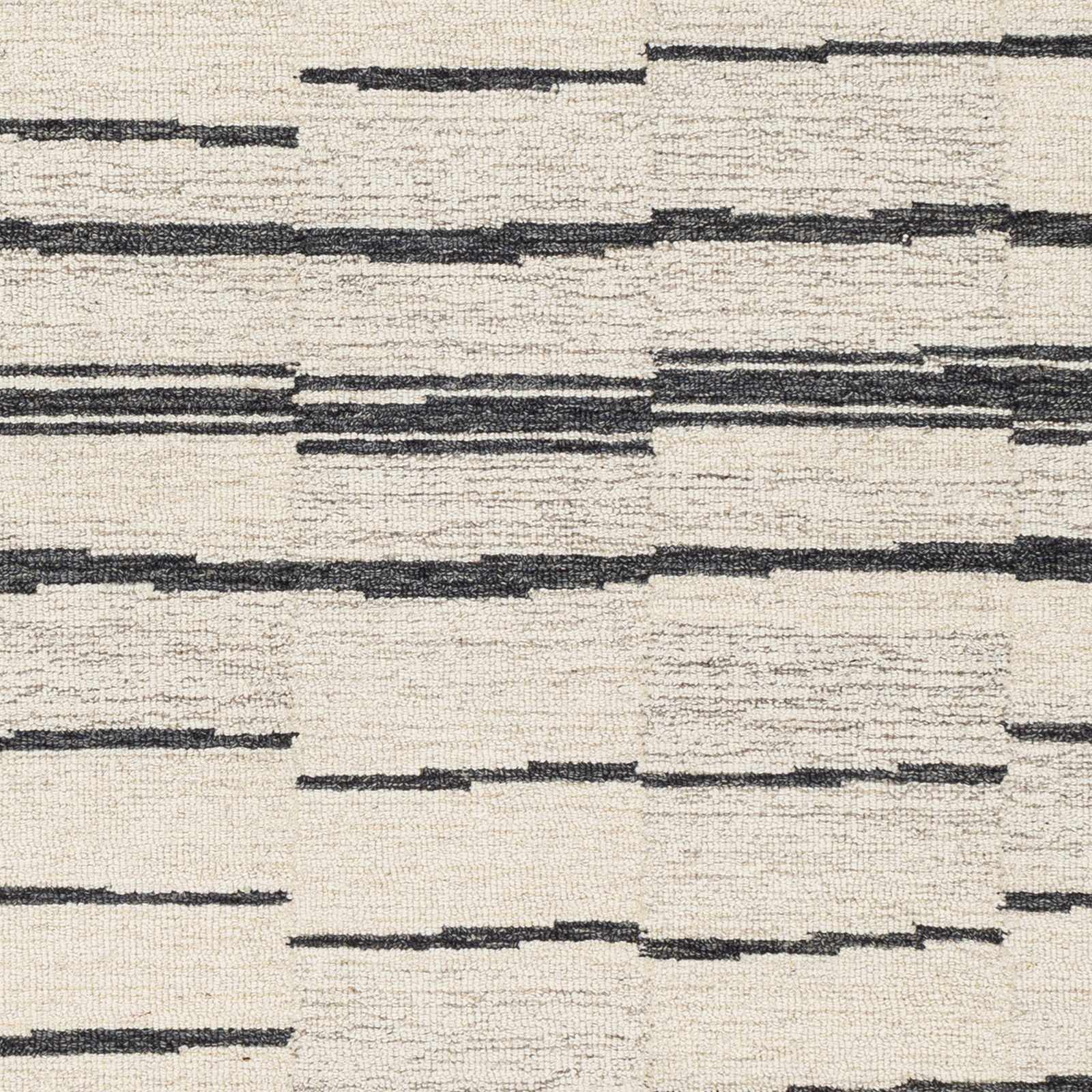 Moorebank Black Striped Wool Rug - Image 8