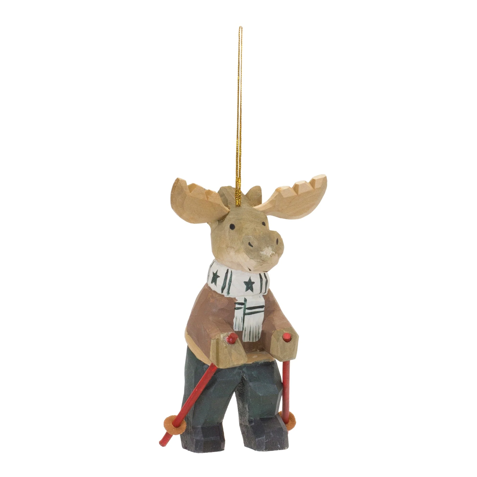 Moose on Skis Ornament (Set of 6) - Image 2