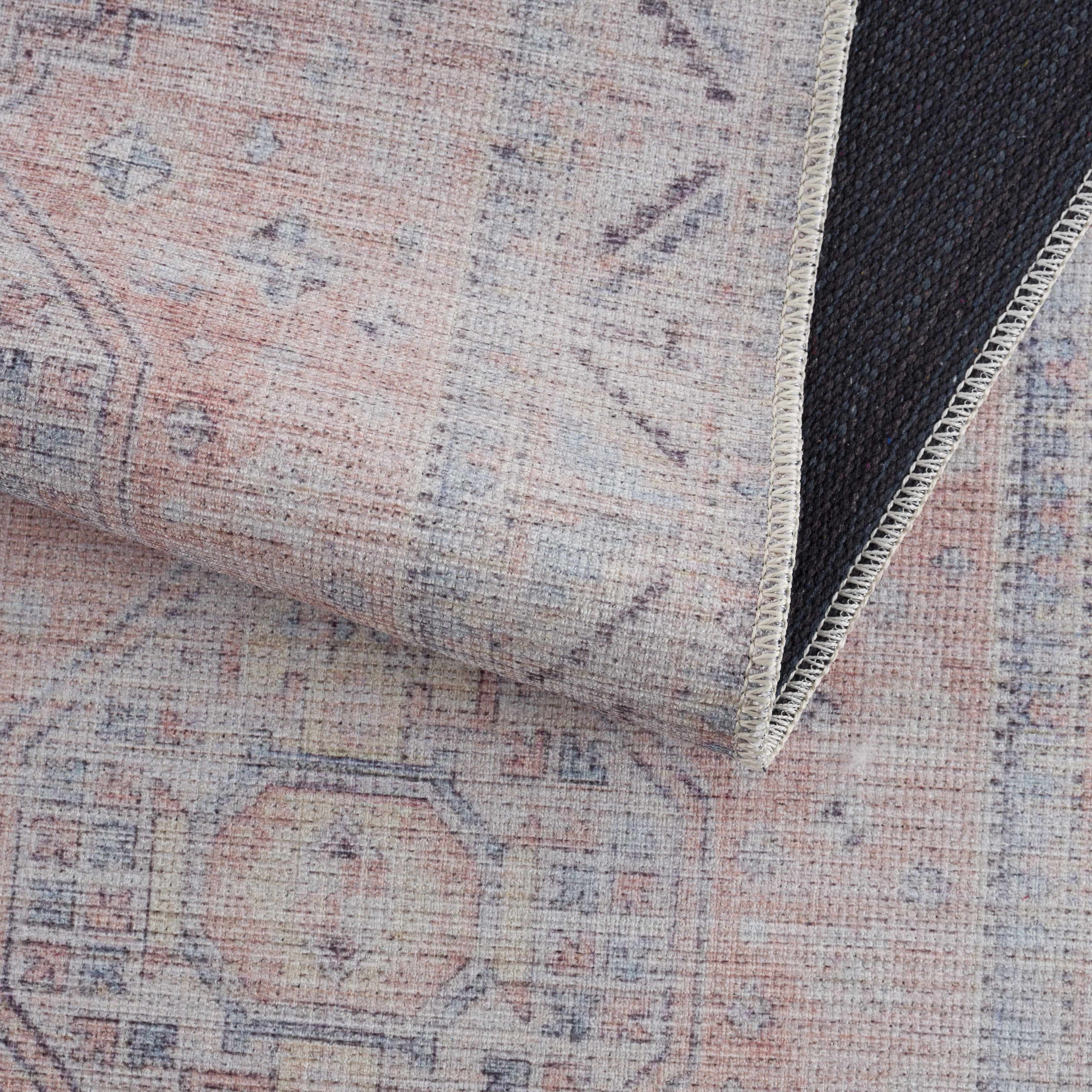 Morcott Peach Washable Area Rug - Image 15