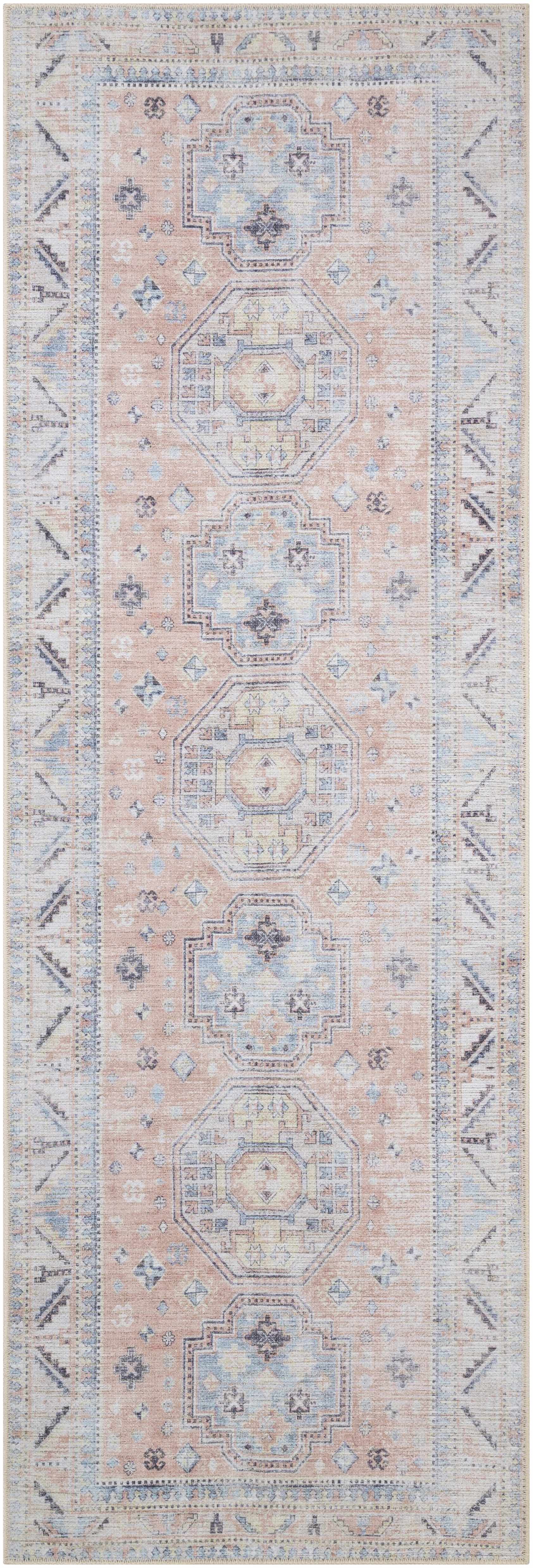 Morcott Peach Washable Area Rug - Image 19