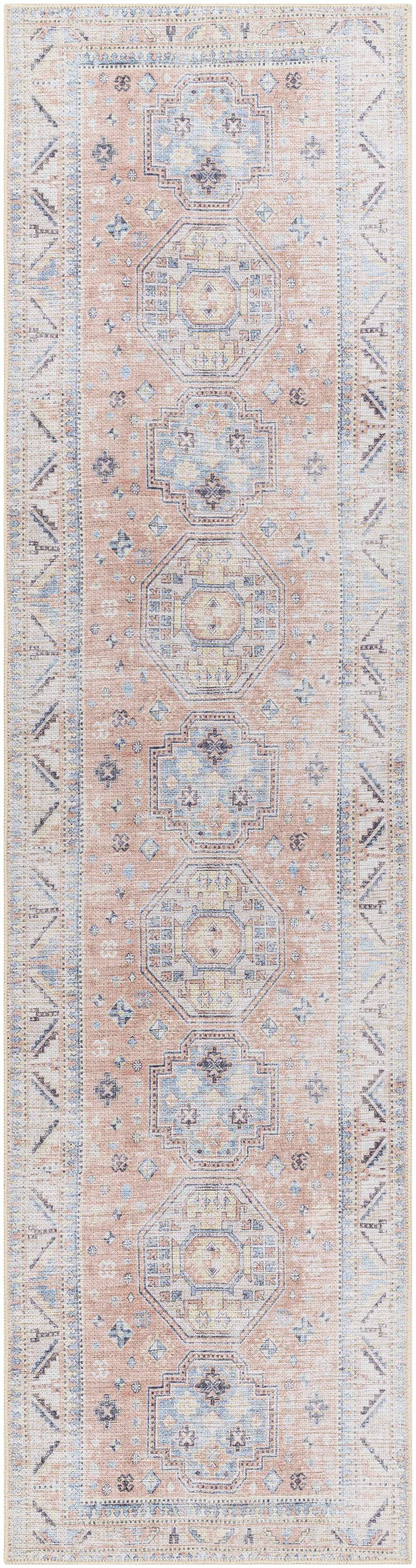 Morcott Peach Washable Area Rug - Image 20