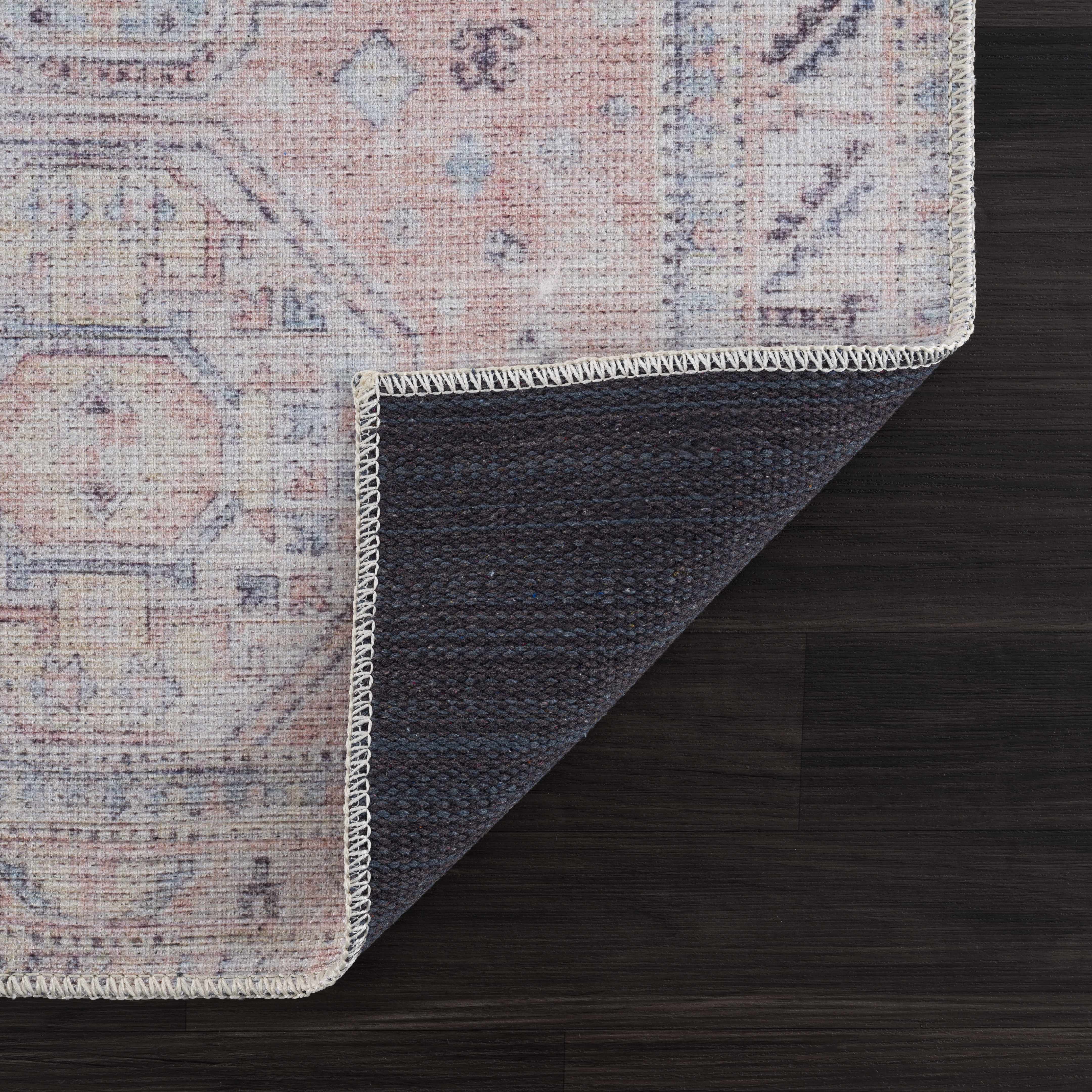 Morcott Peach Washable Area Rug - Image 6