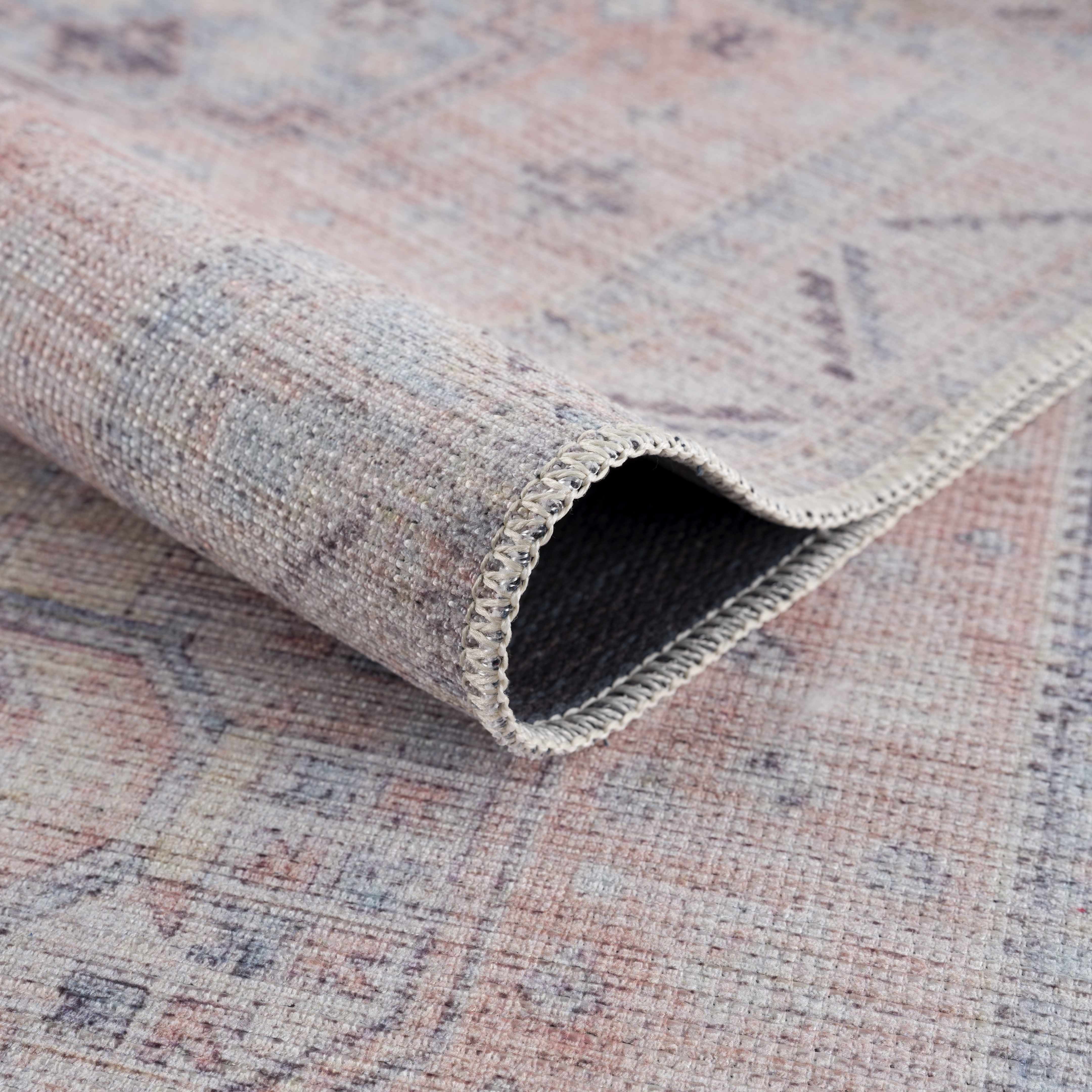 Morcott Peach Washable Area Rug - Image 8