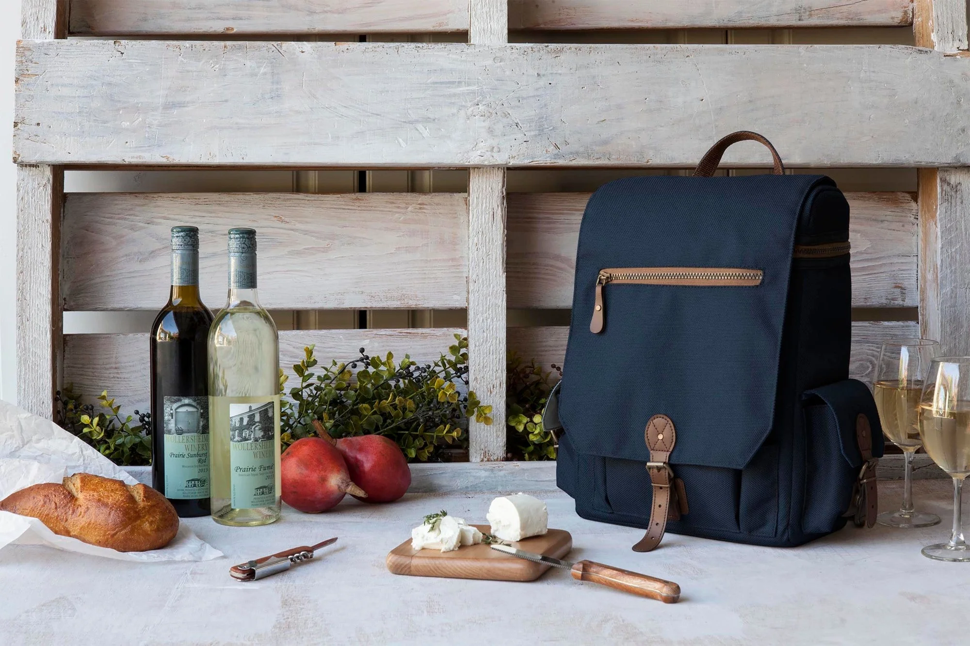Moreno 3-Bottle Wine & Cheese Tote - Image 9