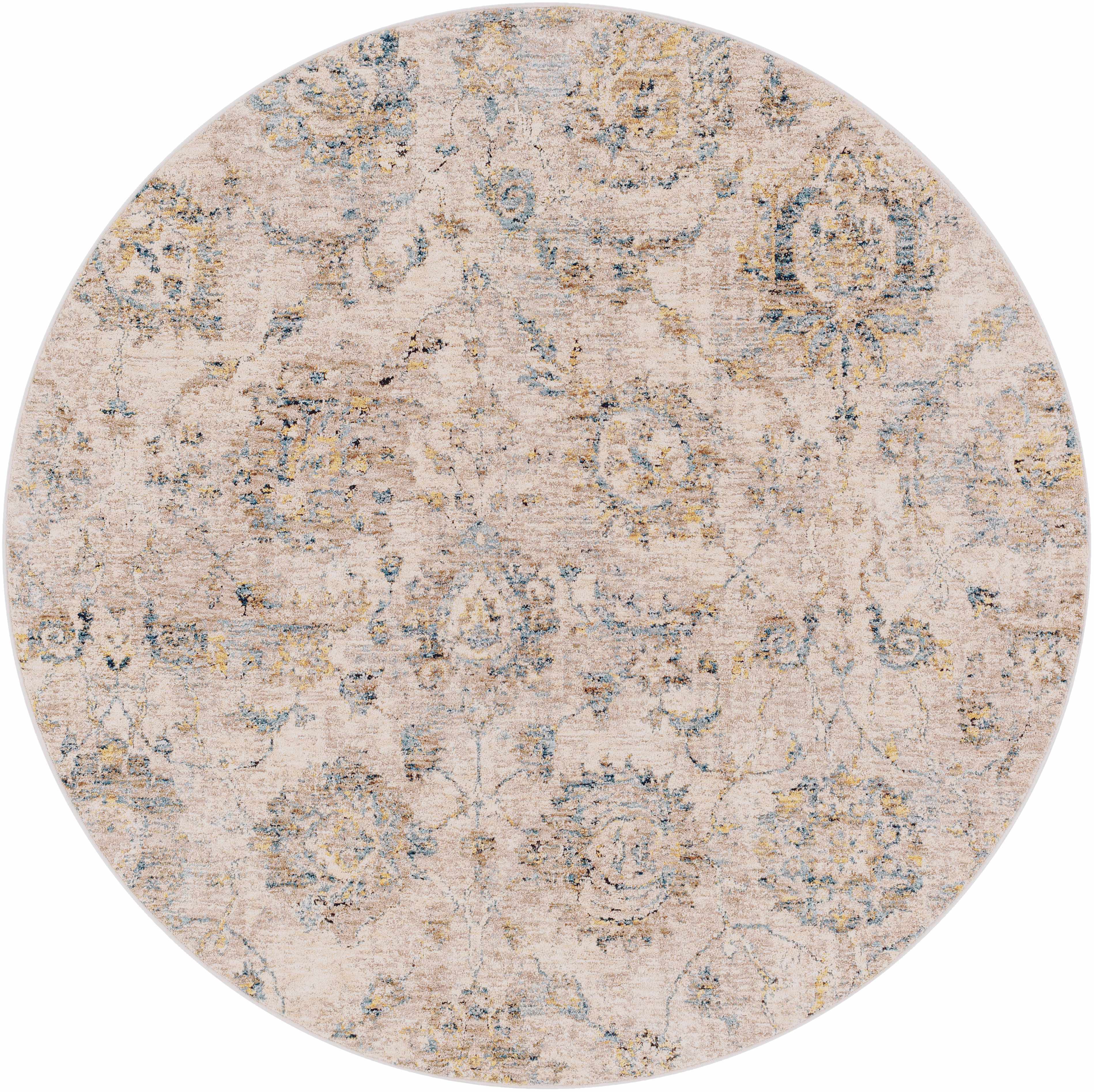 Morinville Teal Floral Rug - Image 14