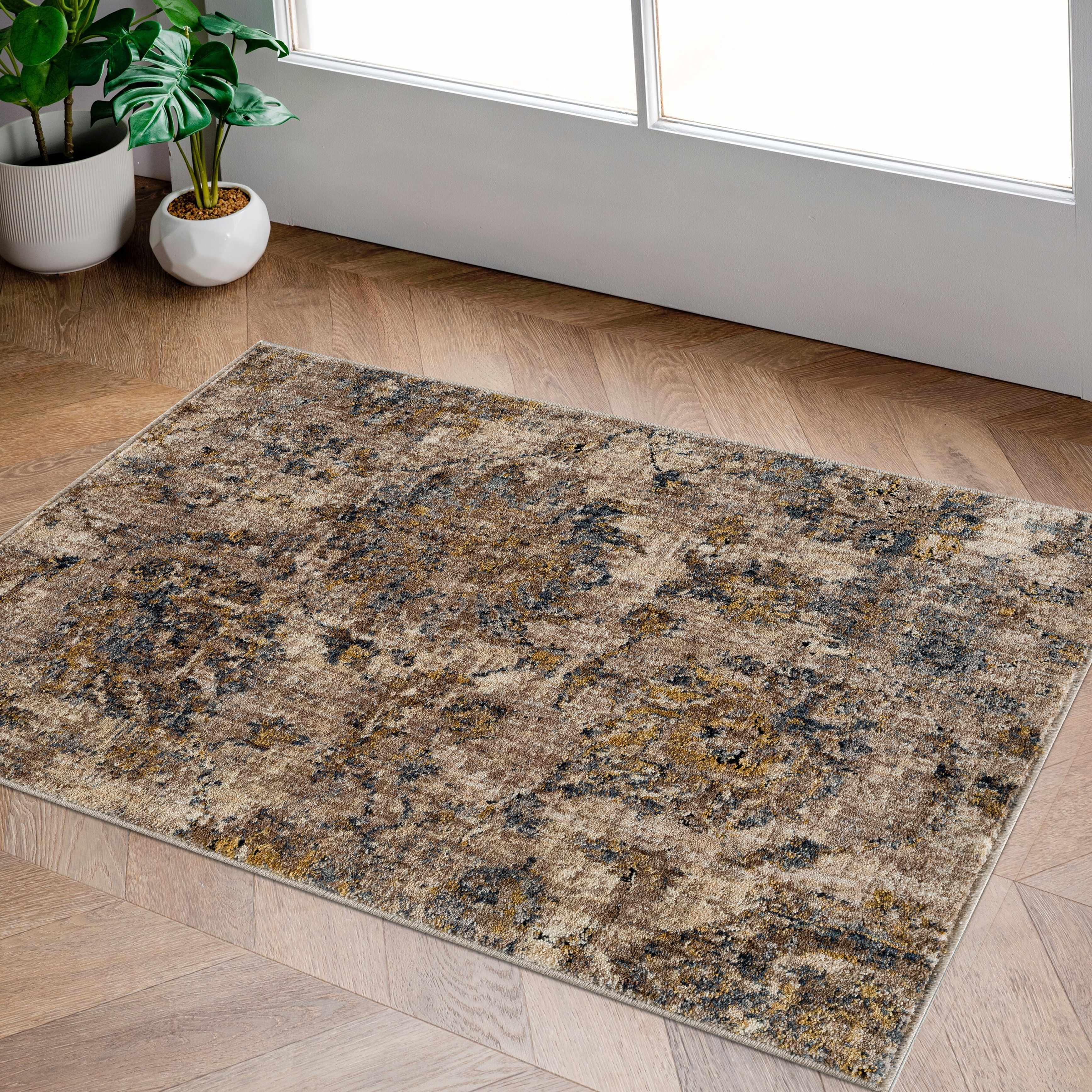 Morinville Teal Floral Rug - Image 2
