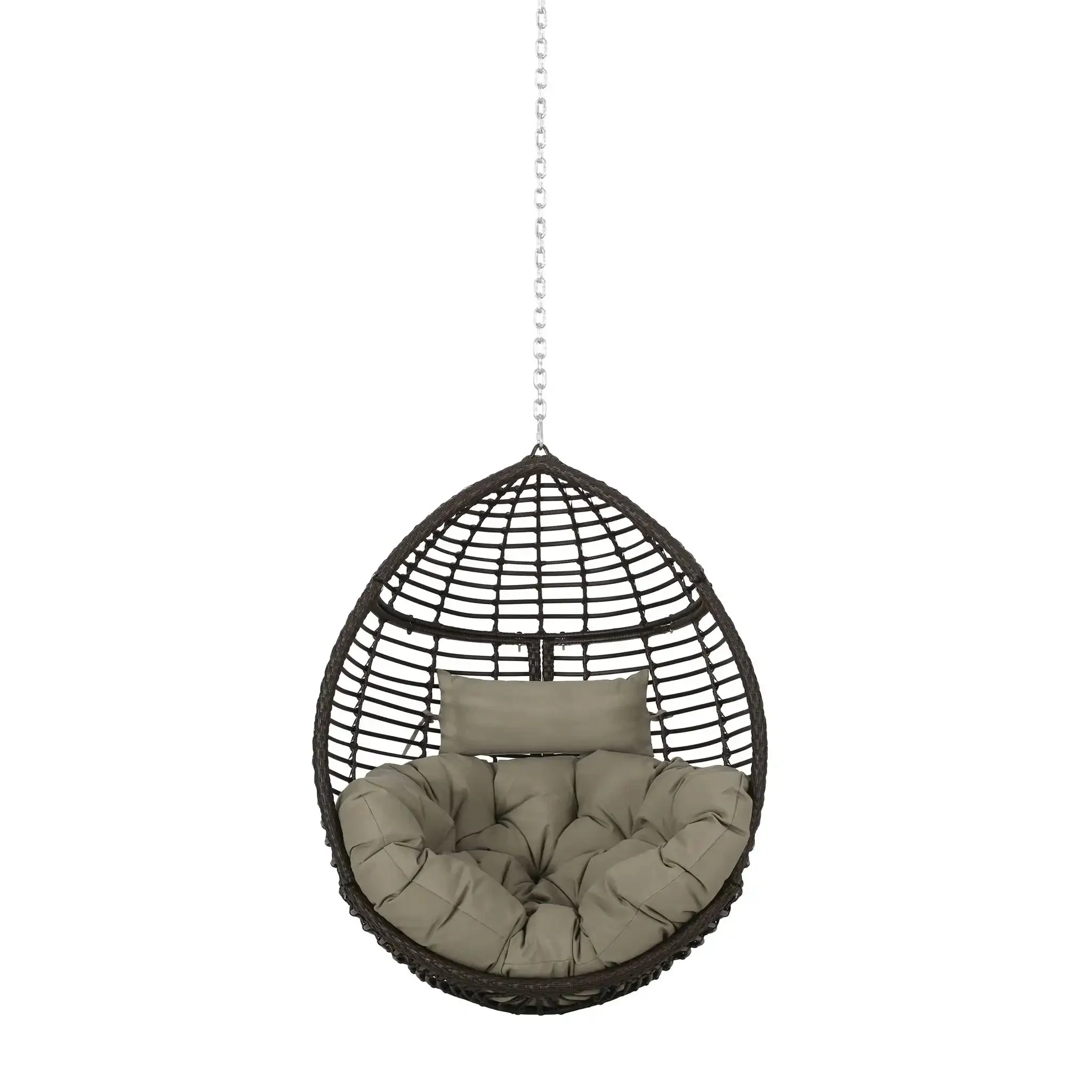 Morris Teardrop - Hanging Chair With Chain And Water Resistant Cushions - Image 2