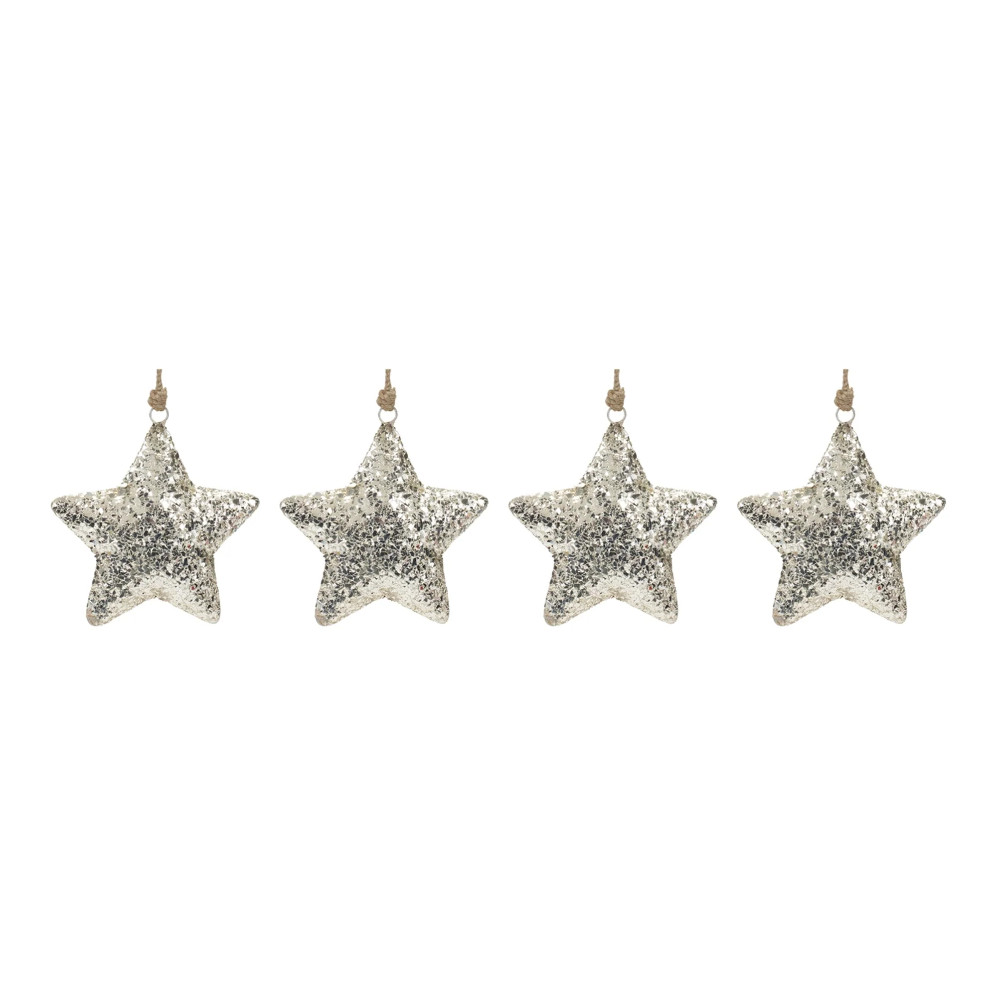 Mosaic Metal Star Ornament (Set of 4) - Image 3